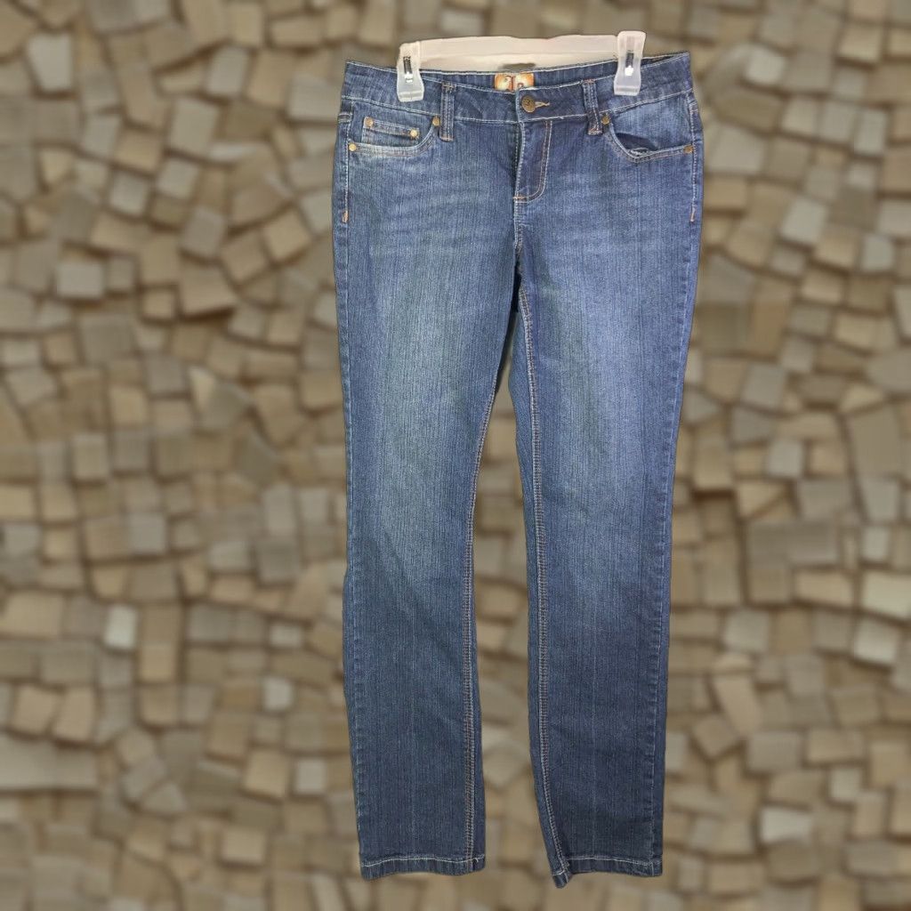 Vintage VINTAGE Jou Jou Jeans Mid Rise Straight Leg Womens Size 8 Dark Wash Blue Denim Jeans Size 30" / US 8 / IT 44 - 1 Thumbnail