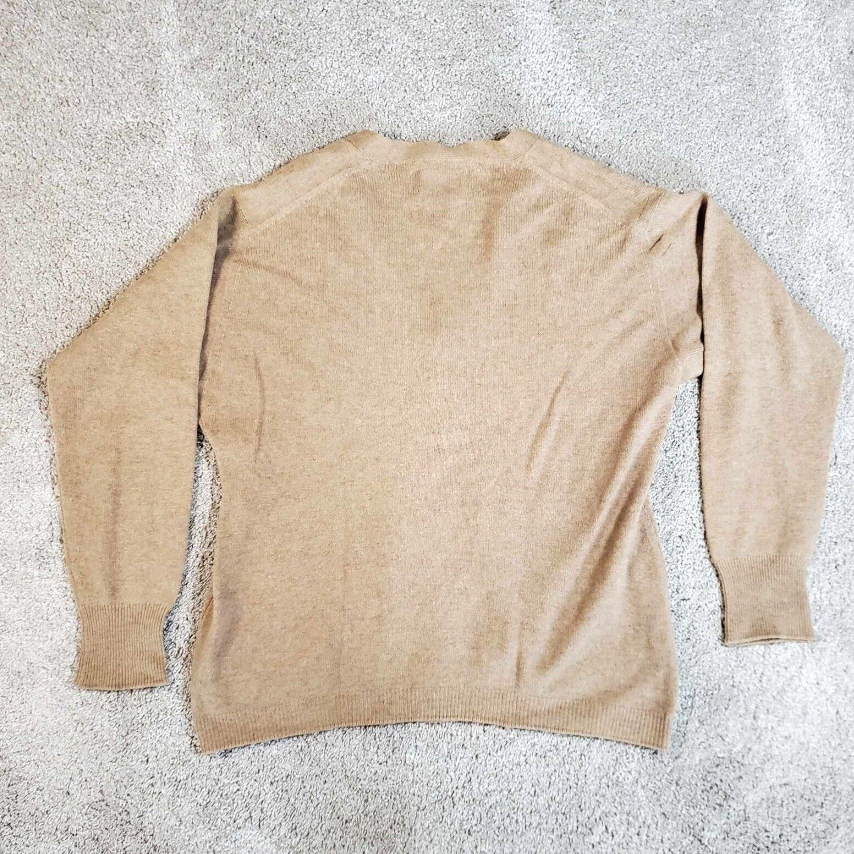 Arrow VINTAGE JAEGER Cashmere Cardigan Sweater Mens L Beige 100% Cashmere Secret/Geek Casual 1950s-60s Mens (if applicable) Size US L / EU 52-54 / 3 - 6 Thumbnail