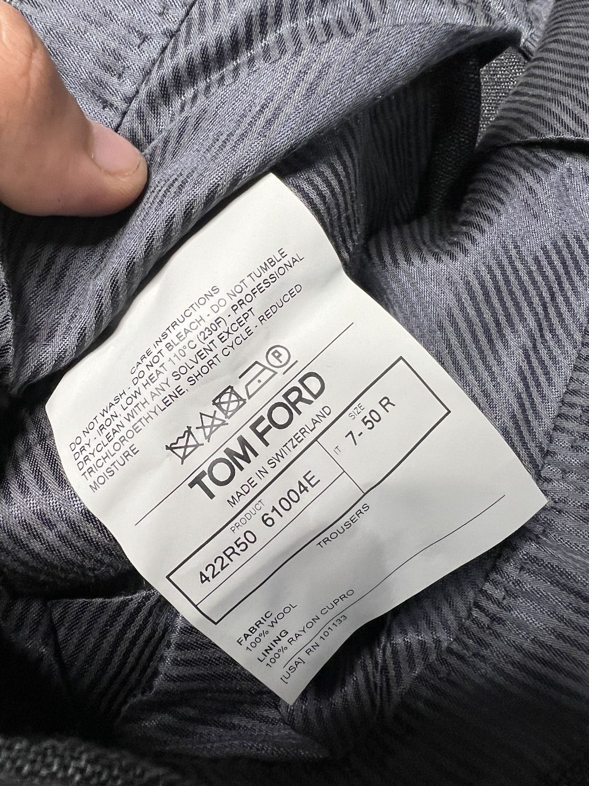 Tom Ford Tom ford Wool Tailored Cropped Trouser Size US 34 / EU 50 - 8 Thumbnail