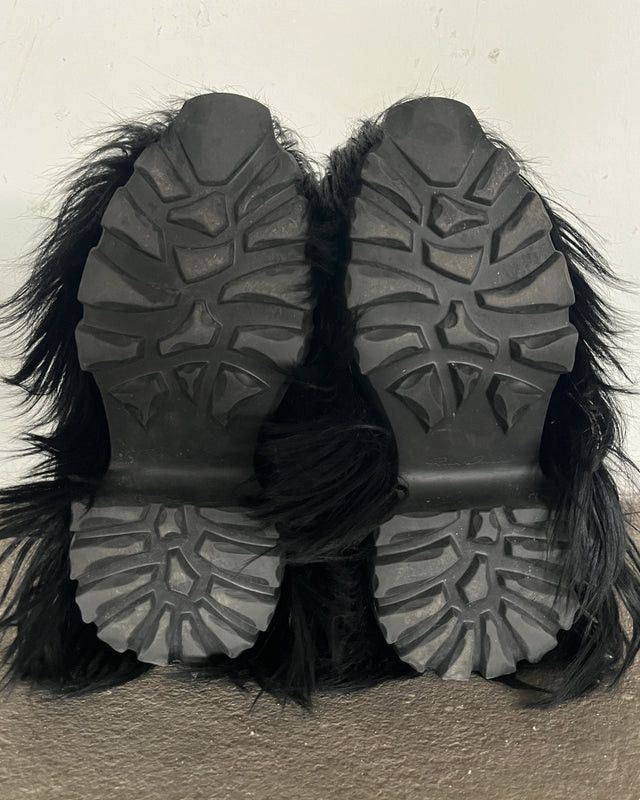 Rick Owens Big Rock Fur Boots Size US 9 / EU 42 - 5 Thumbnail
