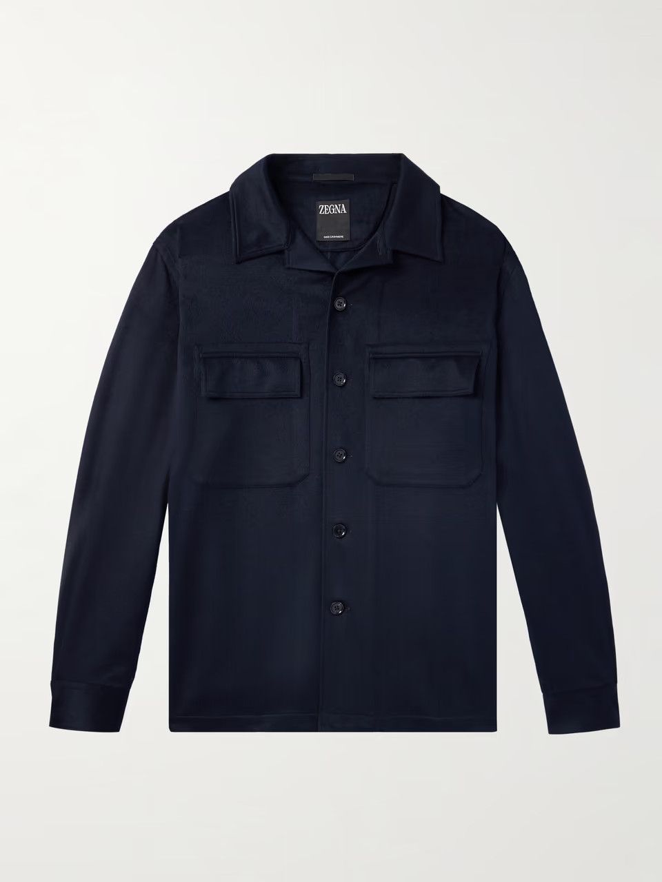 Ermenegildo Zegna o1s1rm0425 RUDV14A7 Shirt in Navy Blue Size US M / EU 48-50 / 2 - 1 Thumbnail