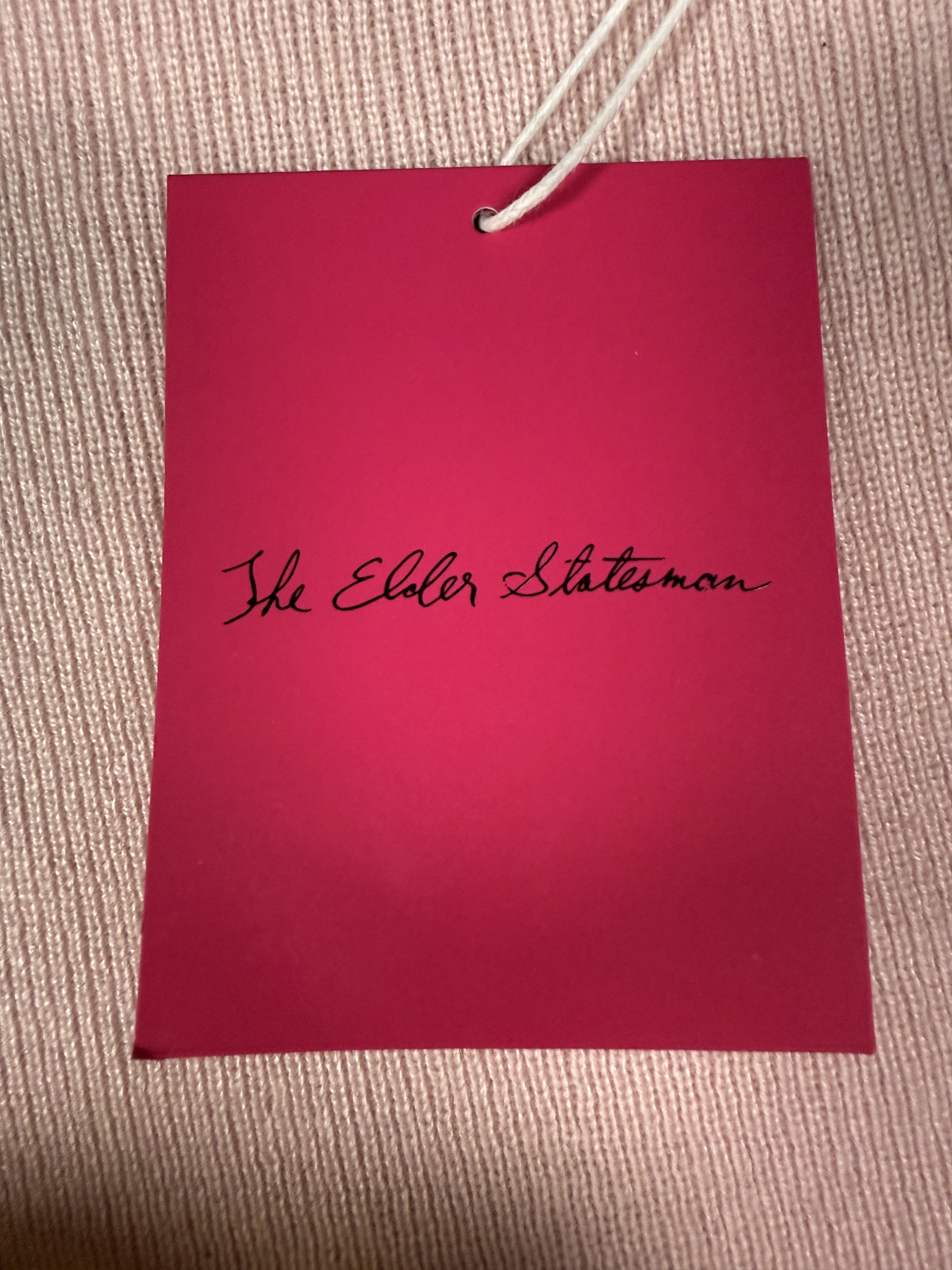 The Elder Statesman $395 The Elder Statesman Delicash Baby Pink Tank Top Size L / US 10 / IT 46 - 7 Thumbnail