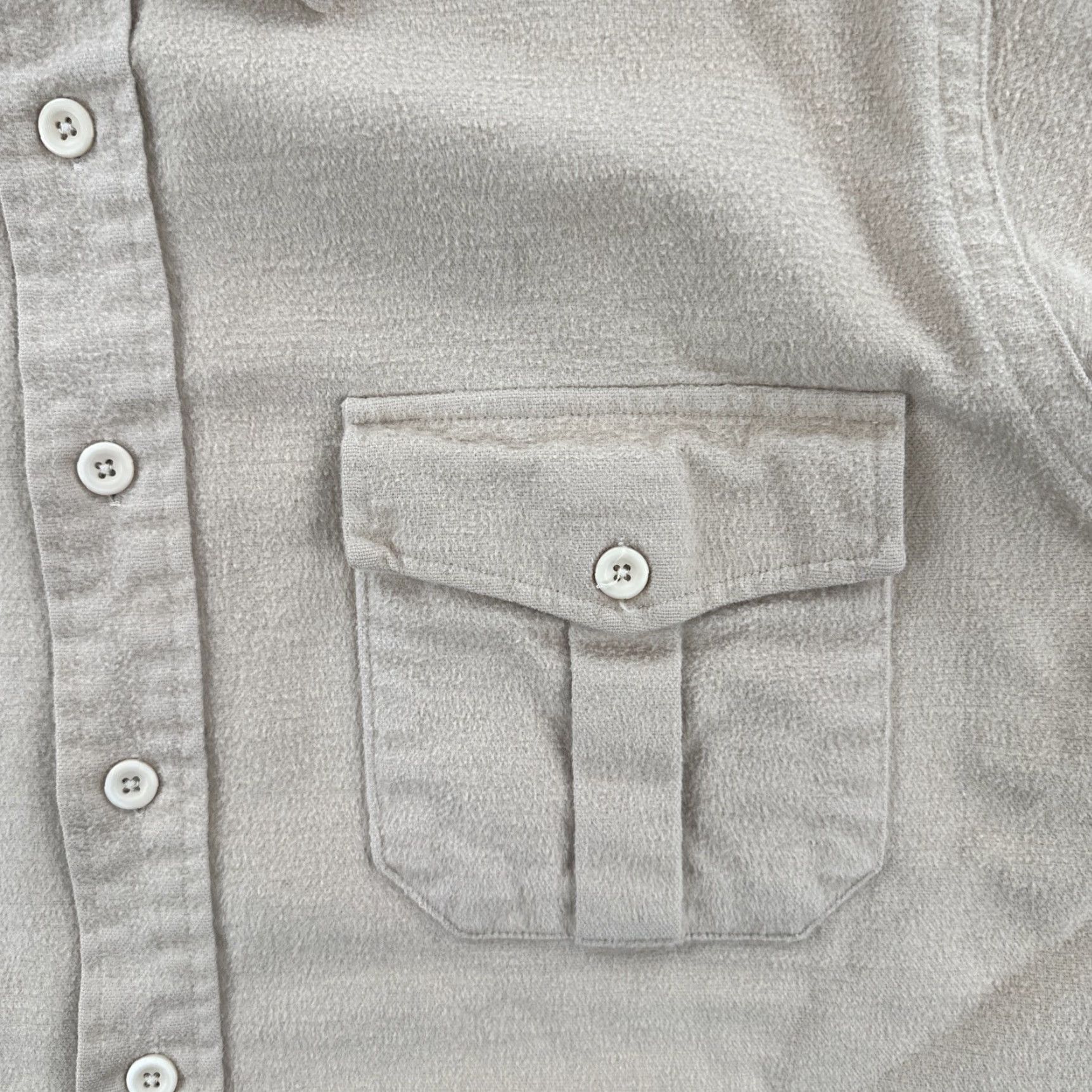 Vintage VINTAGE Unbranded Button-Up Shirt Mens L Heavyweight Cotton Khaki Brown USA EUC Size US L / EU 52-54 / 3 - 6 Thumbnail