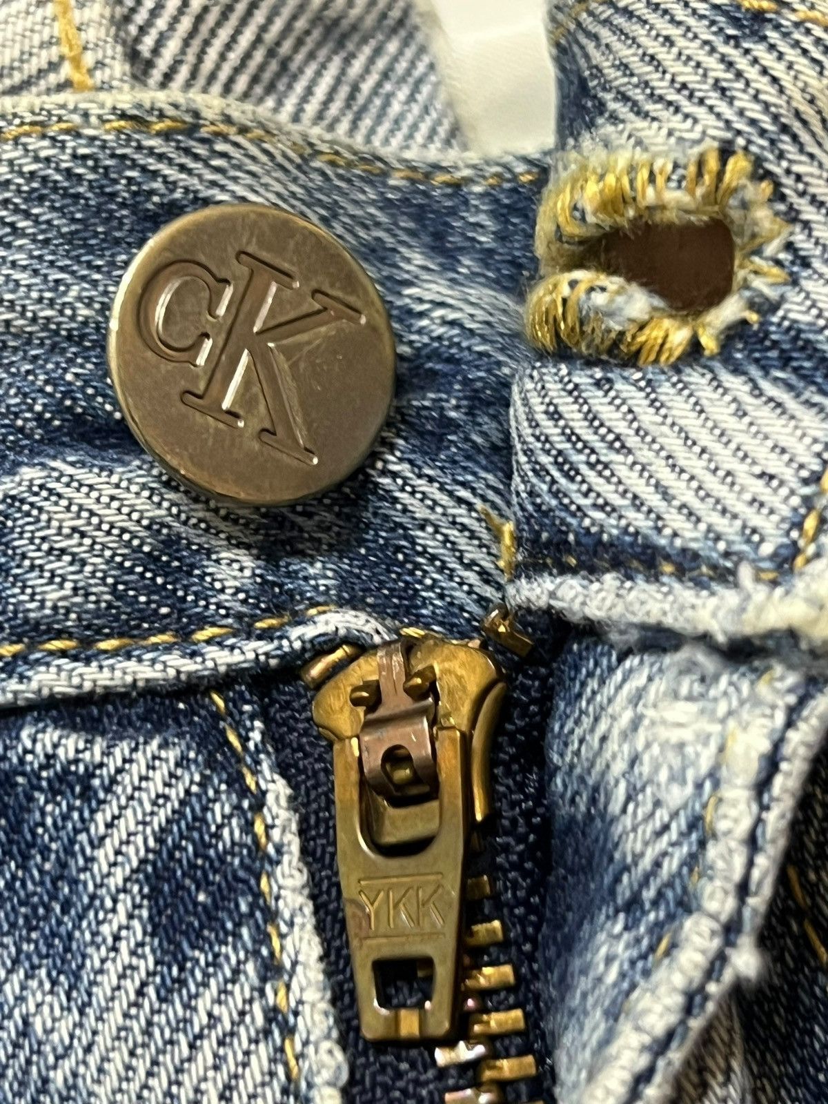 Calvin Klein Vintage Calvin Klein Jeans - Faded Light Wash, Distressed Size US 29 - 12 Thumbnail