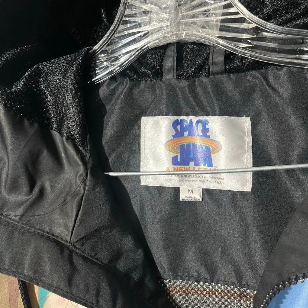 Members Only Members Only Space Jam A New Legacy Windbreaker Jacket Mens M Multicolor Zip Full Zip Hooded Pockets 80s Basketball Casual Sportswear Size US M / EU 48-50 / 2 - 4 Thumbnail