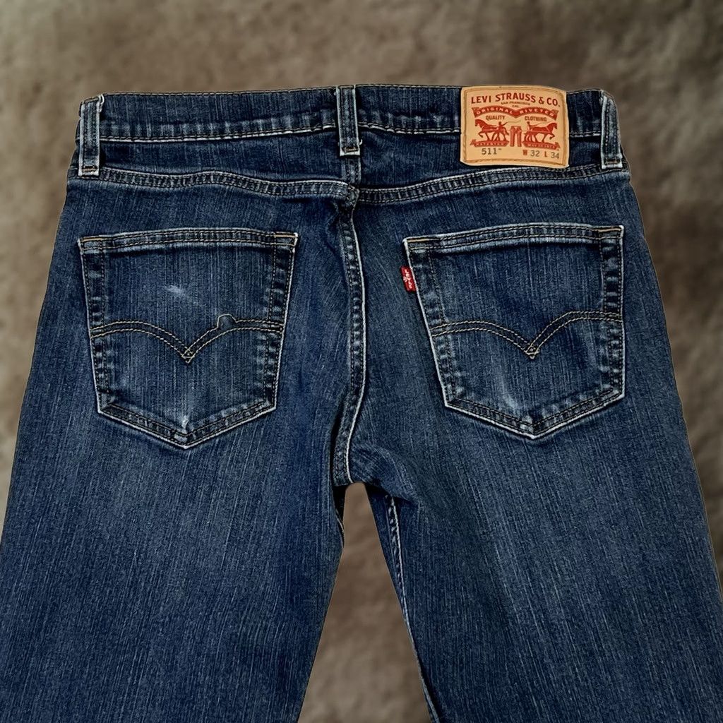 Levi's VINTAGE? No. Levi's Jeans 511 Slim Fit 32X34 Regular Size 32 34 Blue Denim Stretch 5-Pocket Men Size US 32 / EU 48 - 1 Thumbnail