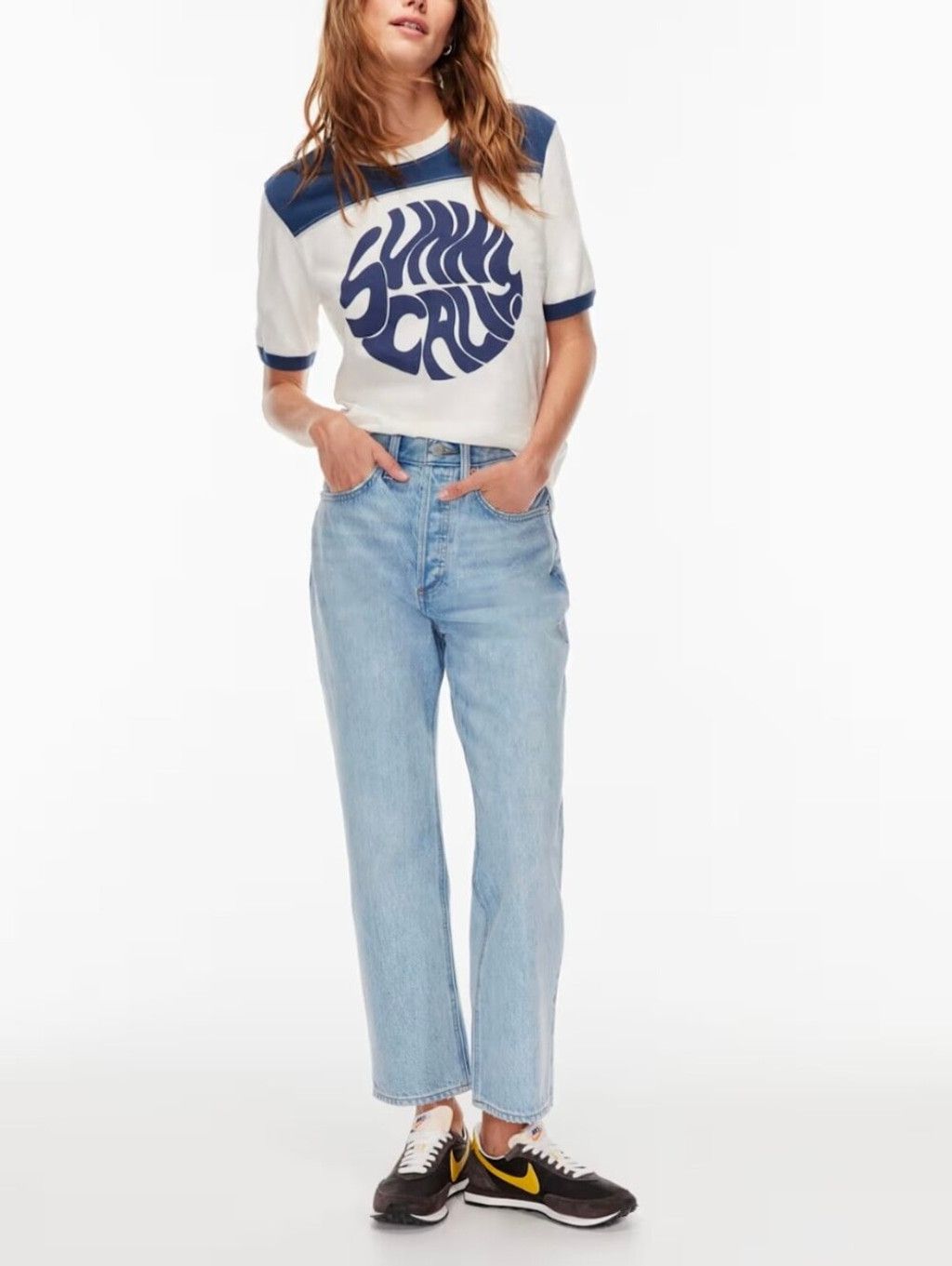 Denim Forum Denim Forum The Joni High Rise Loose 29l Size 27 in Blue, Women's