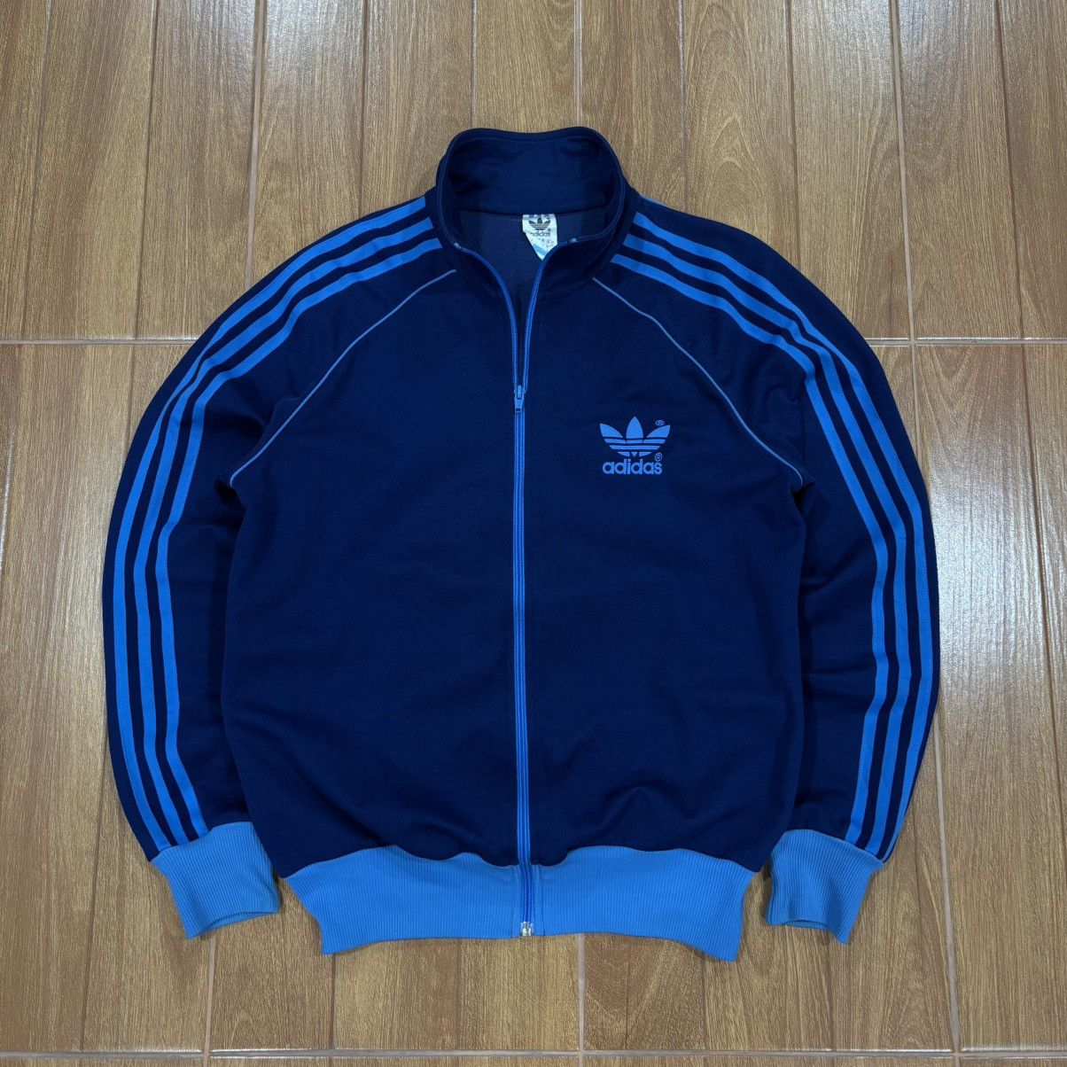 Adidas Vintage Adidas 80s Track Jacket Size US L / EU 52-54 / 3 - 1 Thumbnail