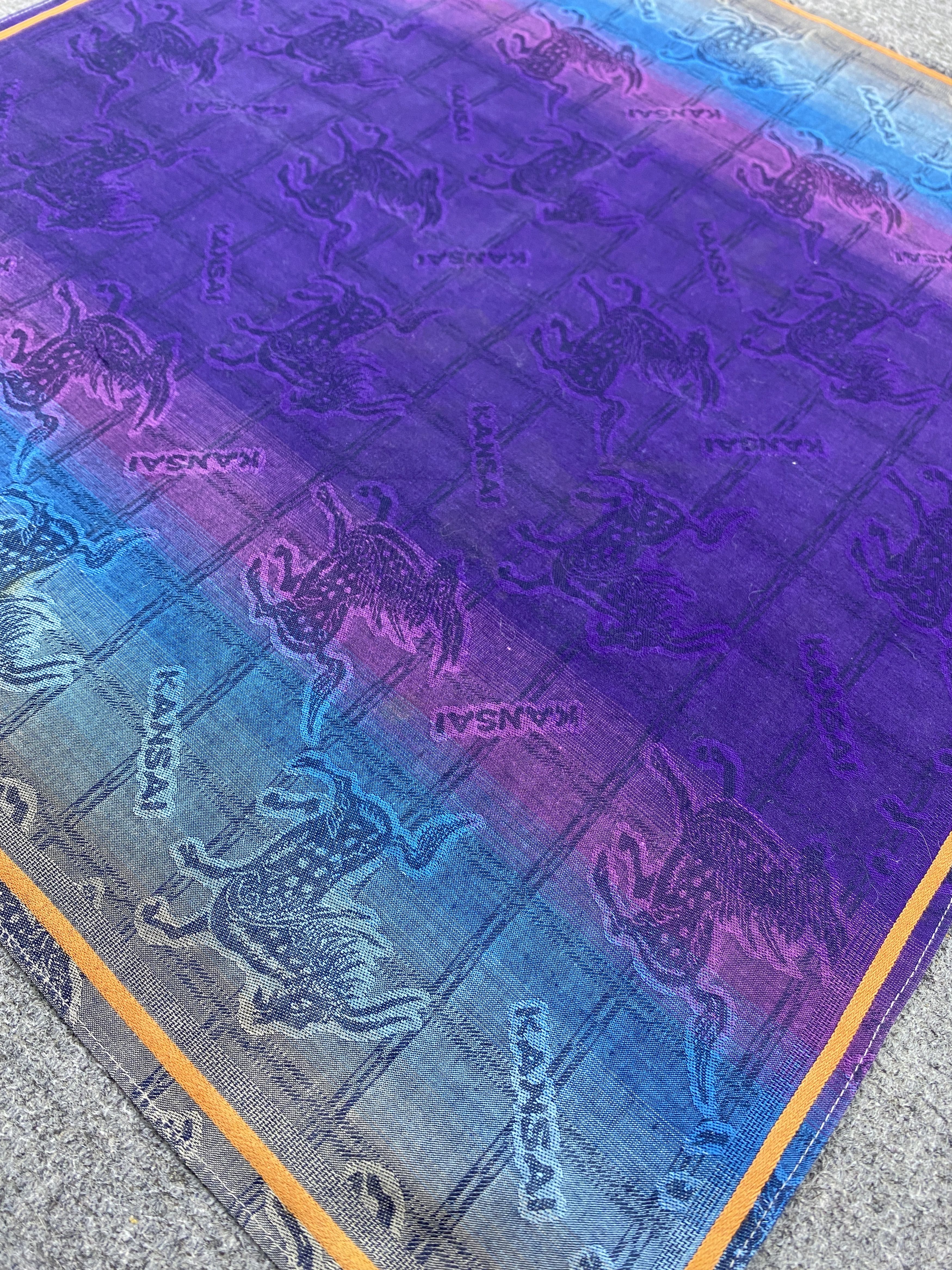 Kansai Yamamoto Vintge Kansai Handkerchief / Neckerchief HKC1147 Size ONE SIZE - 7 Thumbnail