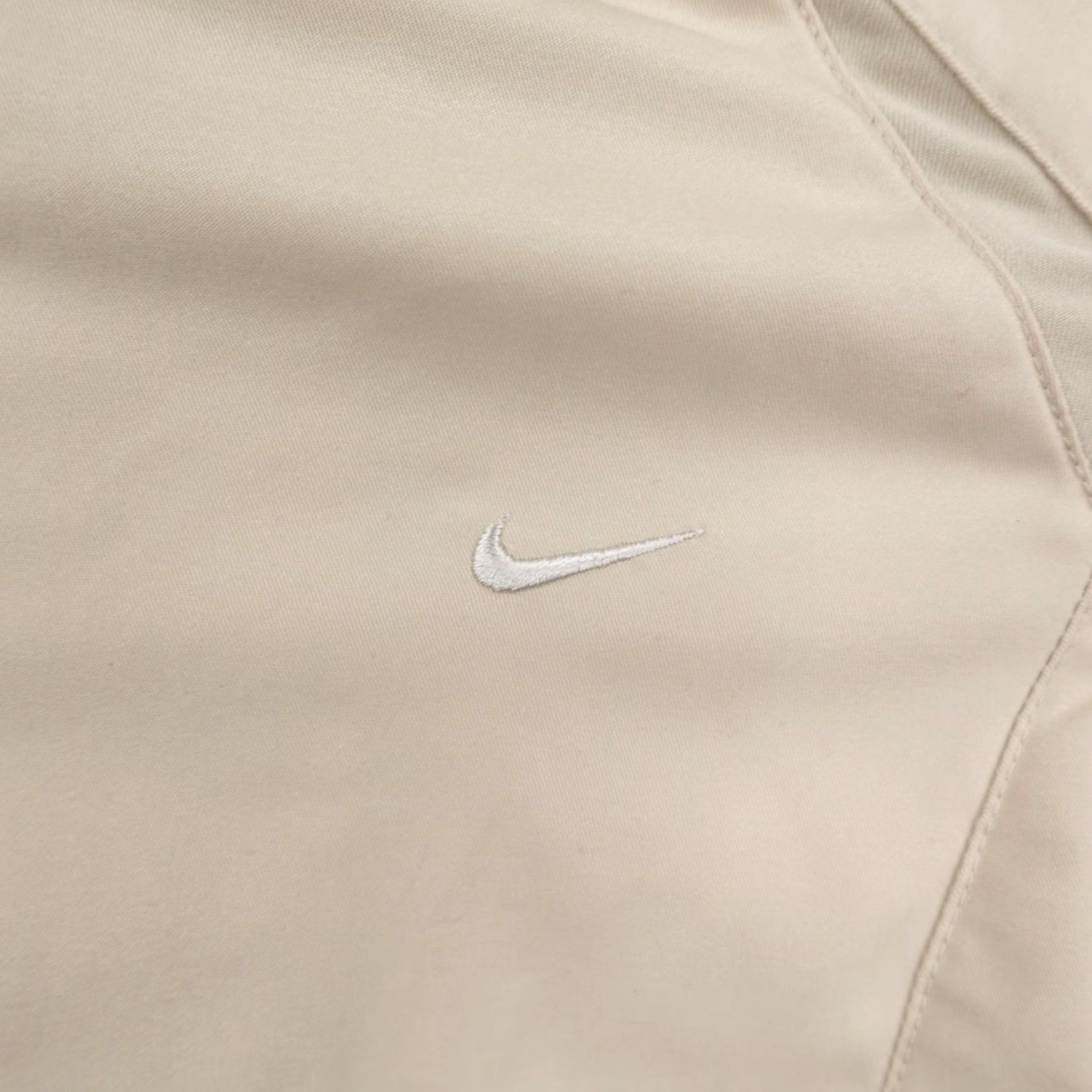 Nike VINTAGE Nike Jacket Womens Medium Beige Track Coat Full Zip Up Swoosh Y2K Jacket Women Beige Track Zip Full Zip Swoosh Y2K Vintage Nike Coat Size M / US 6-8 / IT 42-44 - 3 Thumbnail