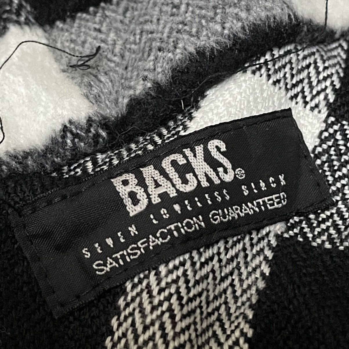 Le Grande Bleu (L.G.B.) 🇯🇵 BACKS BUCKLE FULL ZIP CHECKERED PUNK AVANT GARDE JACKET Size US M / EU 48-50 / 2 - 14 Thumbnail