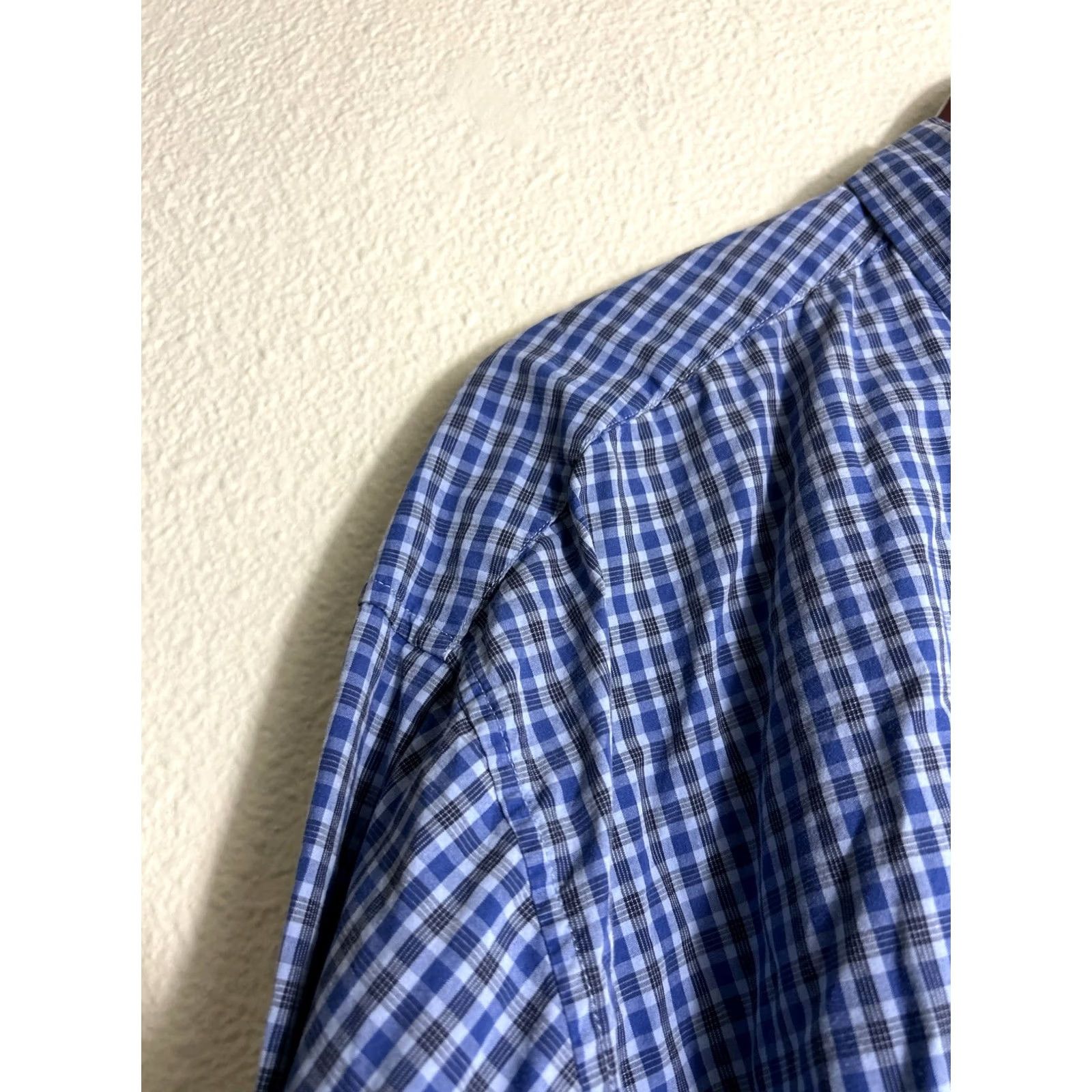 Eddie Bauer Eddie Bauer Mens Button-Up Shirt Plaid Checkered Cotton Blue 2XL Long Sleeve Size US XXL / EU 58 / 5 - 7 Thumbnail