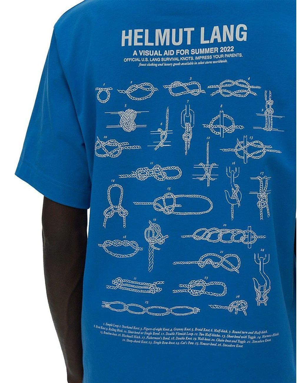 Helmut Lang Helmut Lang Mens Knots Lifeguard T-shirt Size US M / EU 48-50 / 2 - 6 Thumbnail