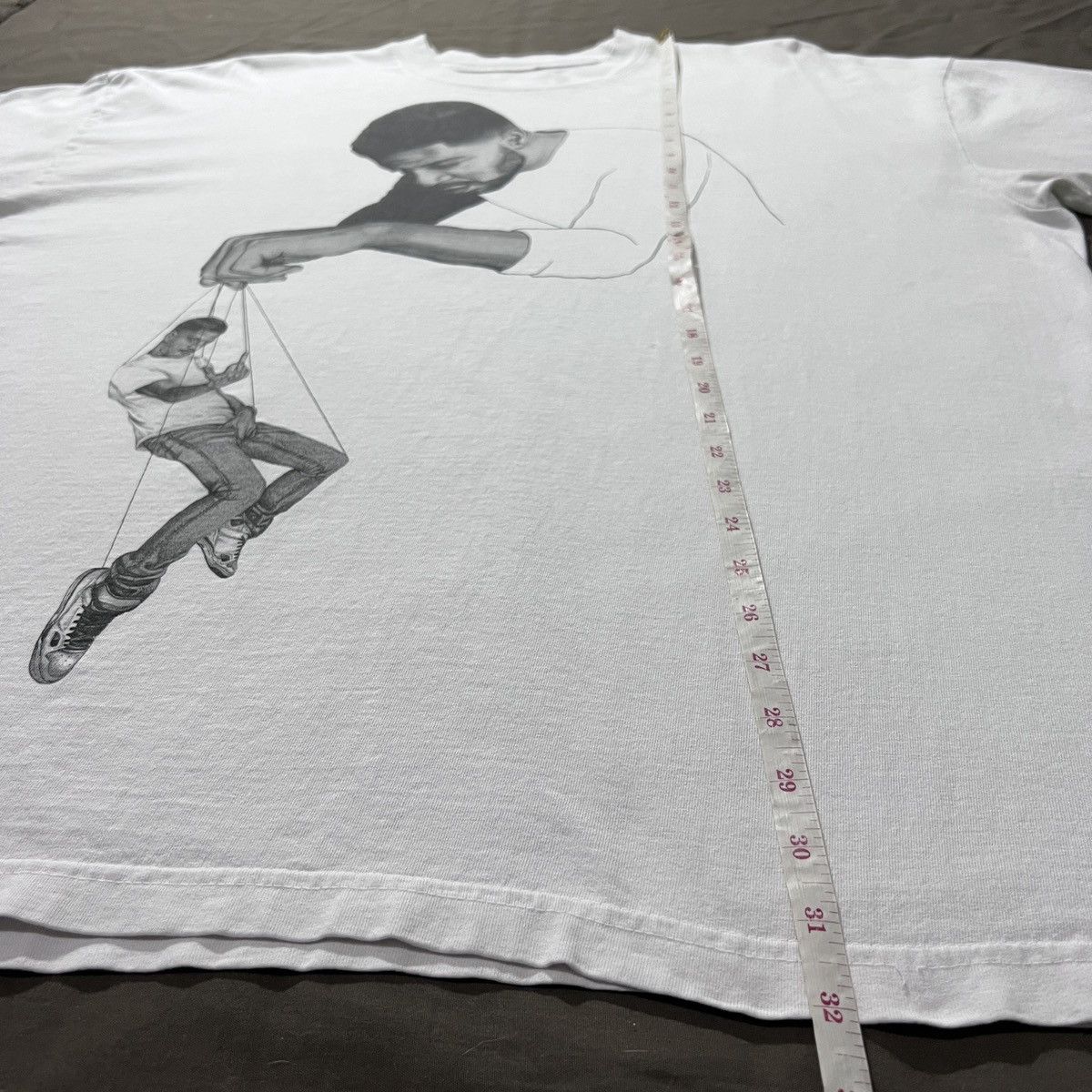 Kid Cudi × Virgil Abloh KID CUDI C/O VIRGIL ABLOH "PULLING STRINGS" TEE 2XL Size US XXL / EU 58 / 5 - 15 Thumbnail