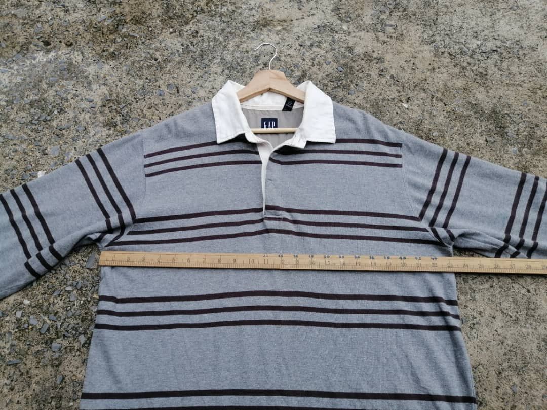 Gap Gap Stripe Polo Rugby Longsleeve Shirt Size US L / EU 52-54 / 3 - 2 Thumbnail