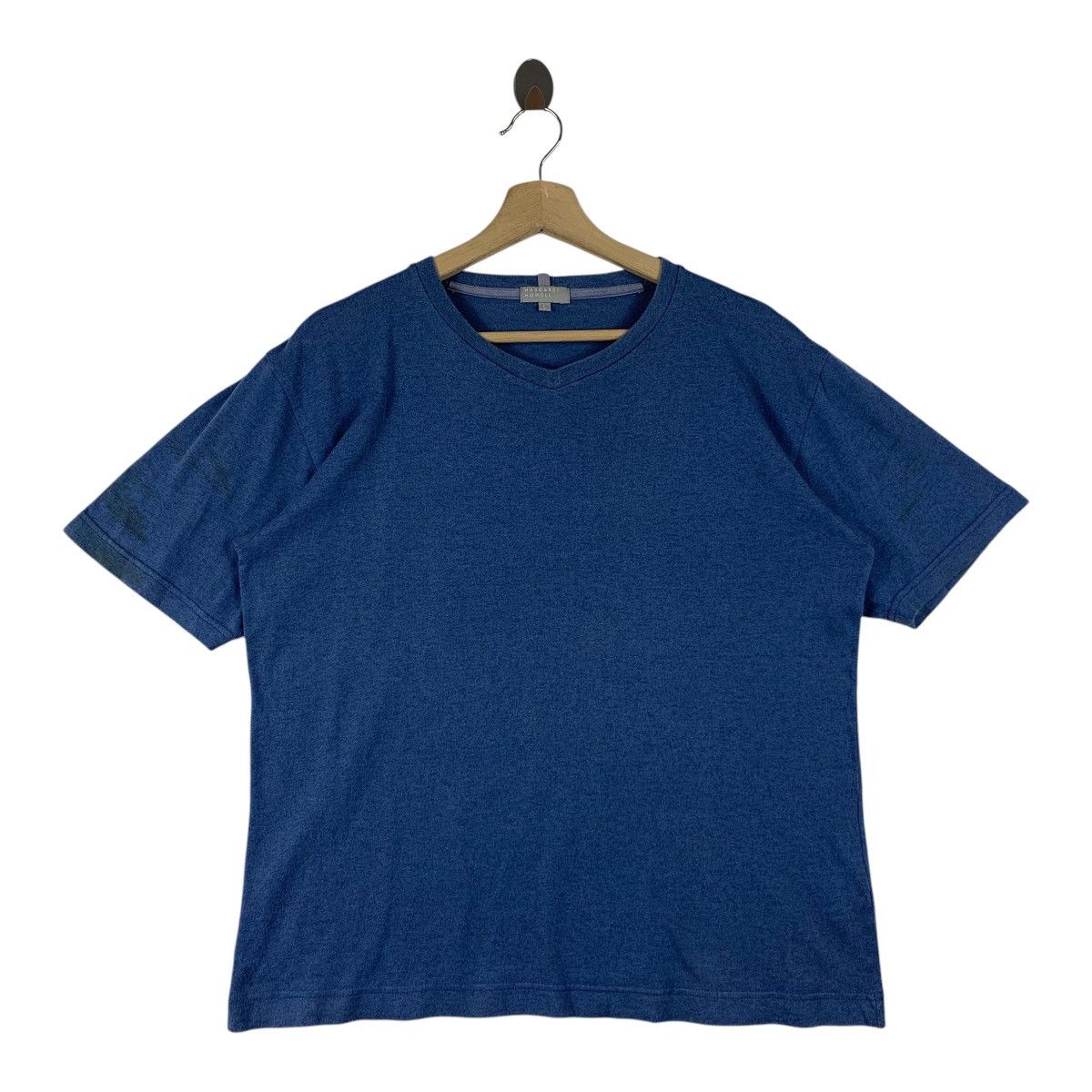 Designer × Margaret Howell MARGARET HOWELL v neck plain short sleeve tee Size US L / EU 52-54 / 3 - 1 Thumbnail