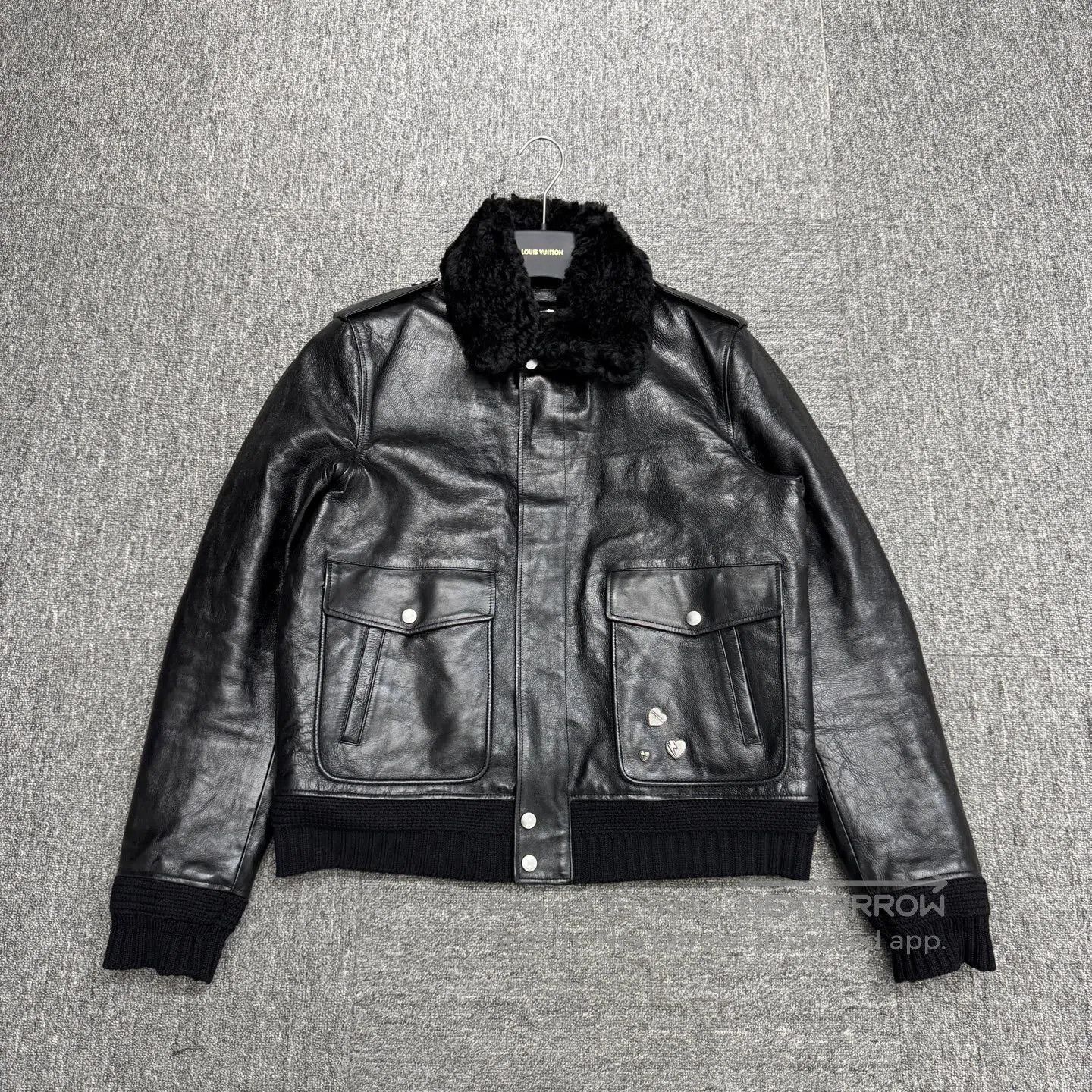 Saint Laurent Paris Saint Laurent Paris Sheep wool collar leather jacket| Size US M / EU 48-50 / 2 - 1 Thumbnail