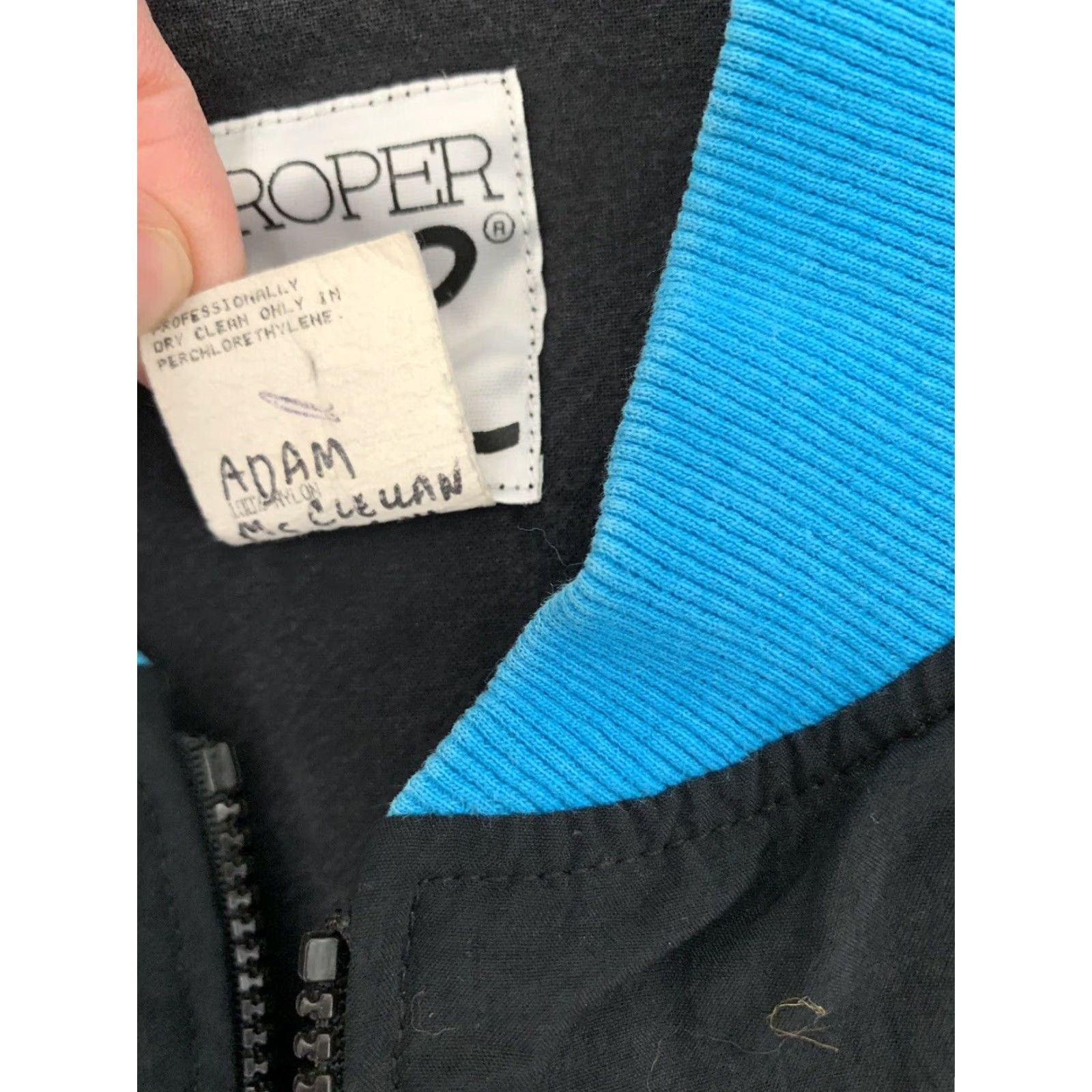 Roper VINTAGE ROPER Jacket Men's L Blue USA Embroidered Full Zip Nylon Size US L / EU 52-54 / 3 - 3 Thumbnail