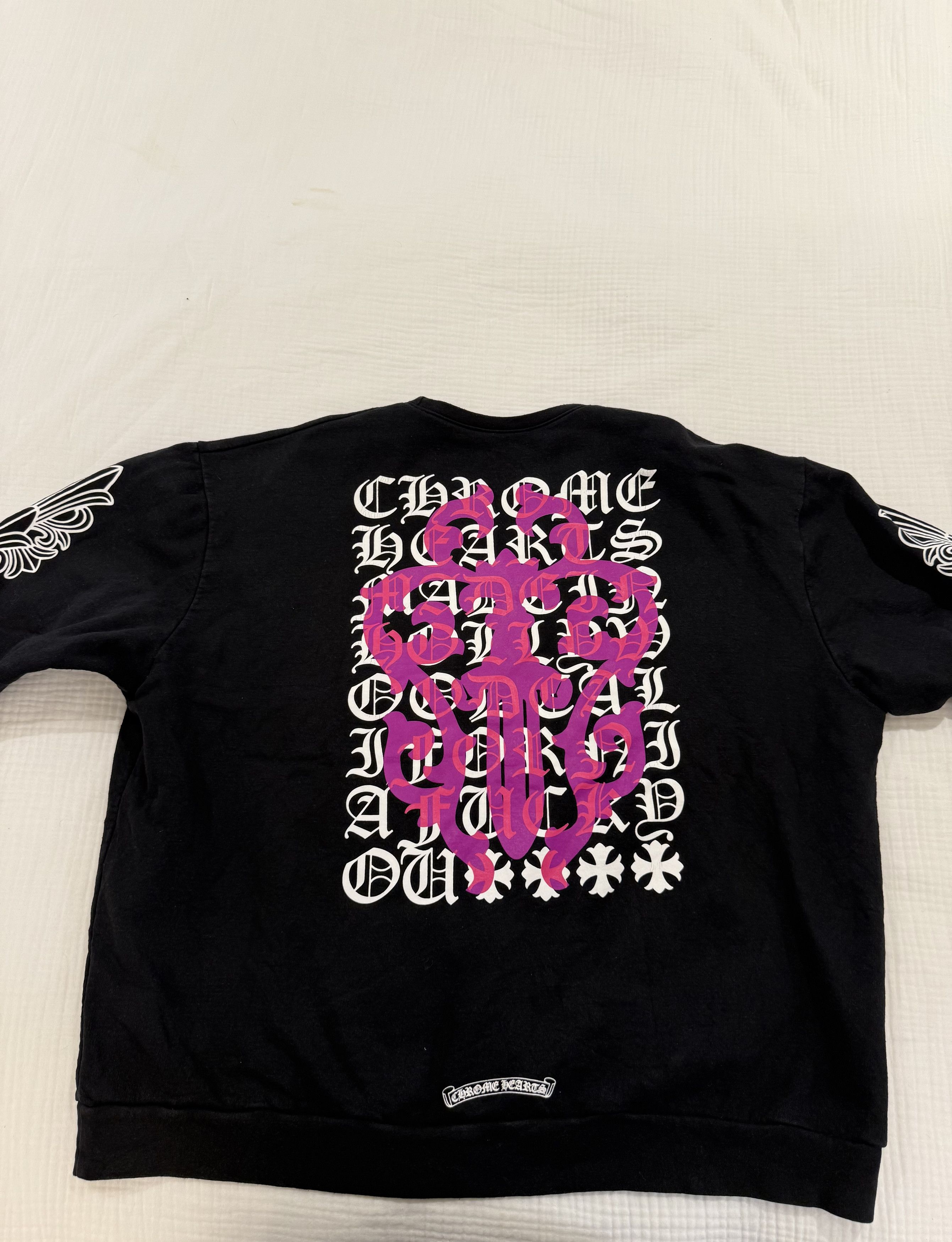 Chrome Hearts Chrome Hearts Eye Chart Dagger Crewneck Size US XL / EU 56 / 4 - 2 Thumbnail