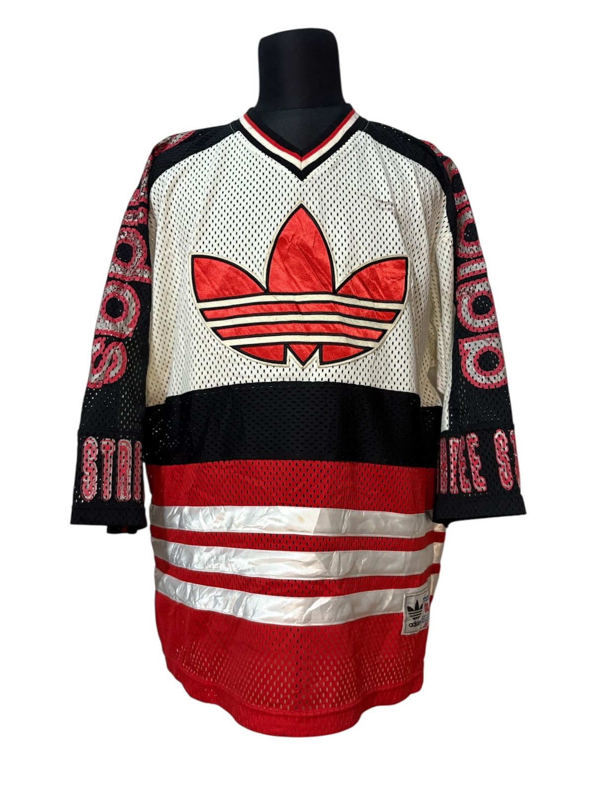 Adidas × RUN DMC Vintage Adidas Mesh Oversized Tee RUN DMC Size US L / EU 52-54 / 3 - 1 Thumbnail