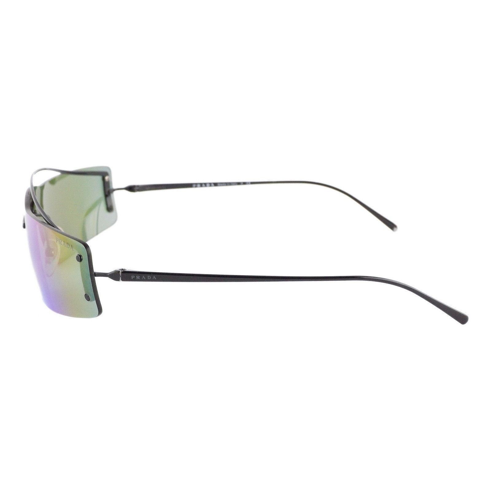Prada Prada SPR 61V Silver Logo Gradient Lenses Rimless Sunglasses Size ONE SIZE - 3 Thumbnail