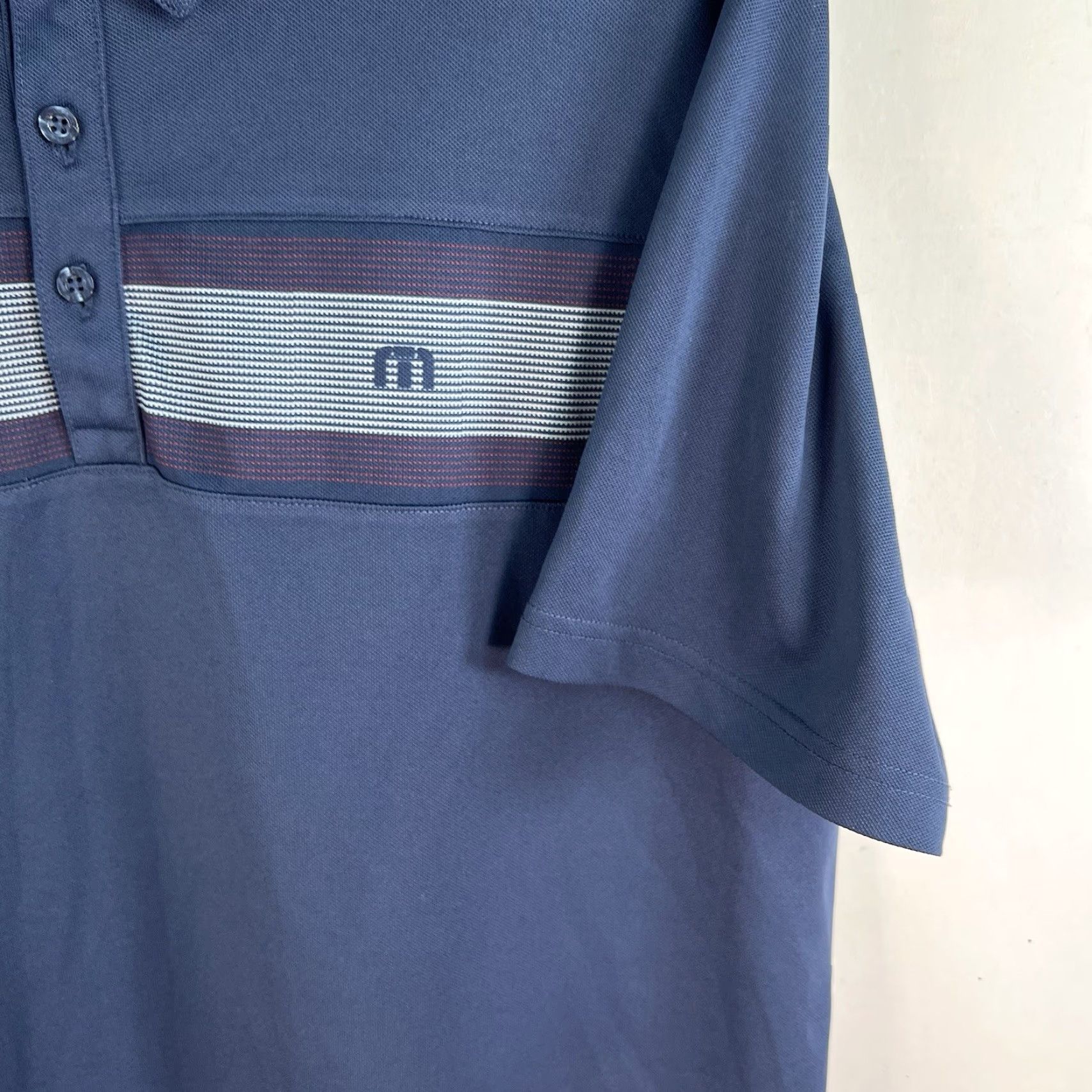 TravisMathew Travis Matthew Striped Polo Golf Shirt Men’s XL Blue Short Sleeve Shirt Polo Men XL Blue Striped Golf Shirt Size US XL / EU 56 / 4 - 3 Thumbnail