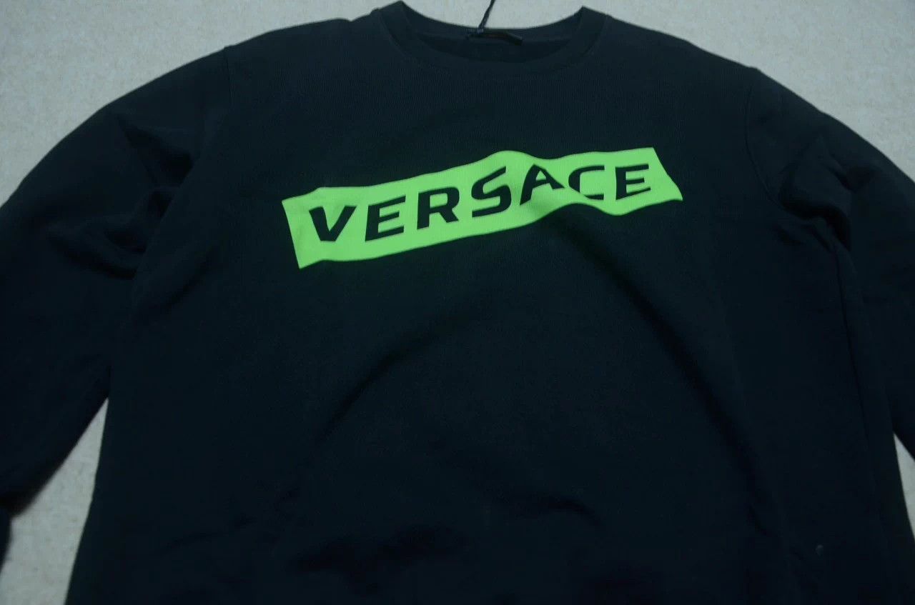 Versace VERSACE Black Logo Unisex Hoodie S/M Size US S / EU 44-46 / 1 - 2 Thumbnail