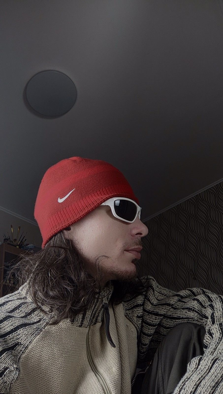 Vintage Nike Y2K vintage reversible beanie hat Size ONE SIZE - 1 Thumbnail