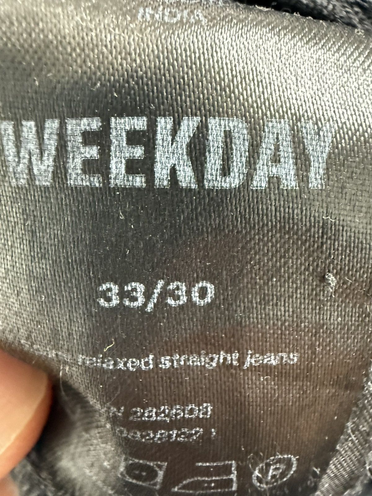 Weekday Black Weekday SPACE Denim 33/30 Size US 32 / EU 48 - 3 Thumbnail