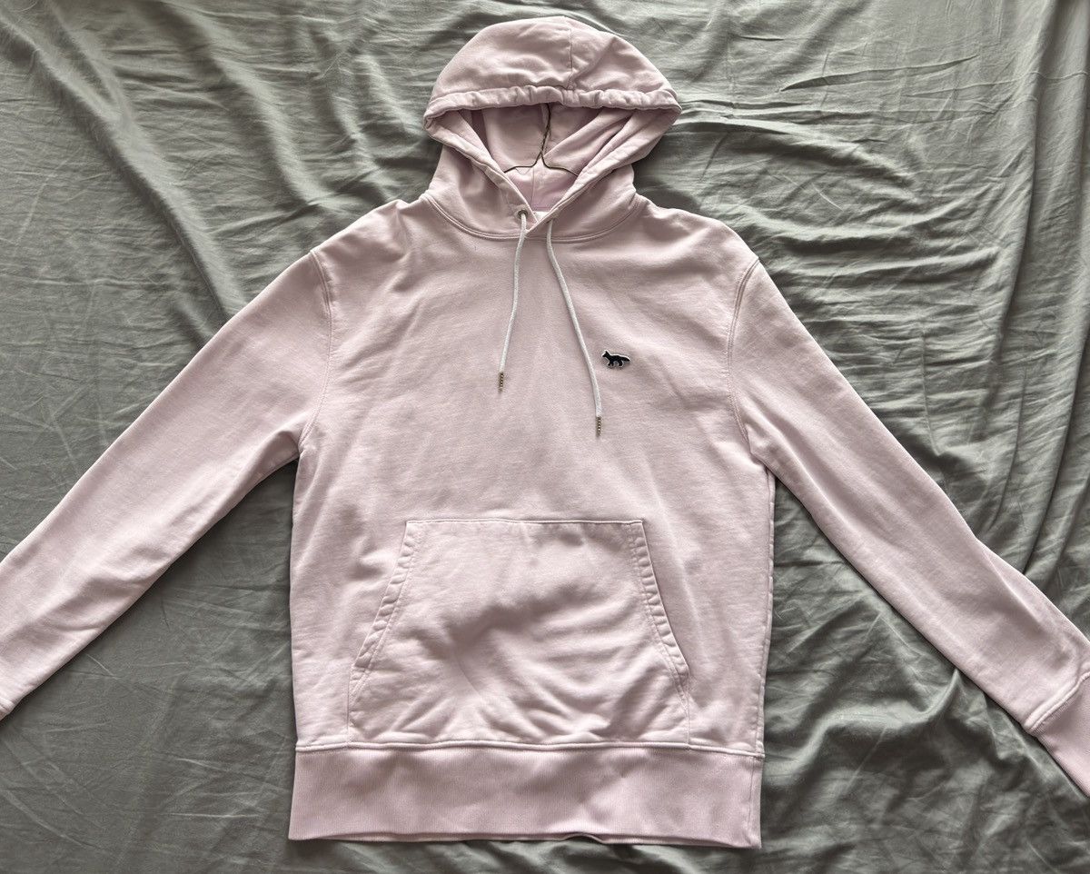 Maison Kitsune Maison Kitsuné Fox Patch Hoodie – Light Pink | Size L Size L / US 10 / IT 46 - 1 Thumbnail