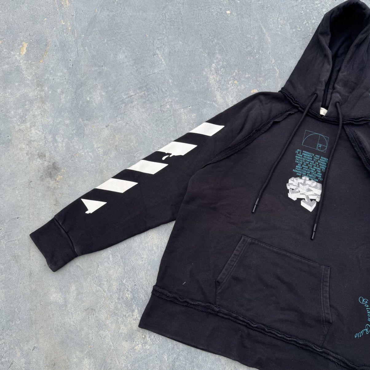 Off-White Off White X Virgil Abloh Black Dripping Arrow Hoodie Size US XS / EU 42 / 0 - 9 Thumbnail