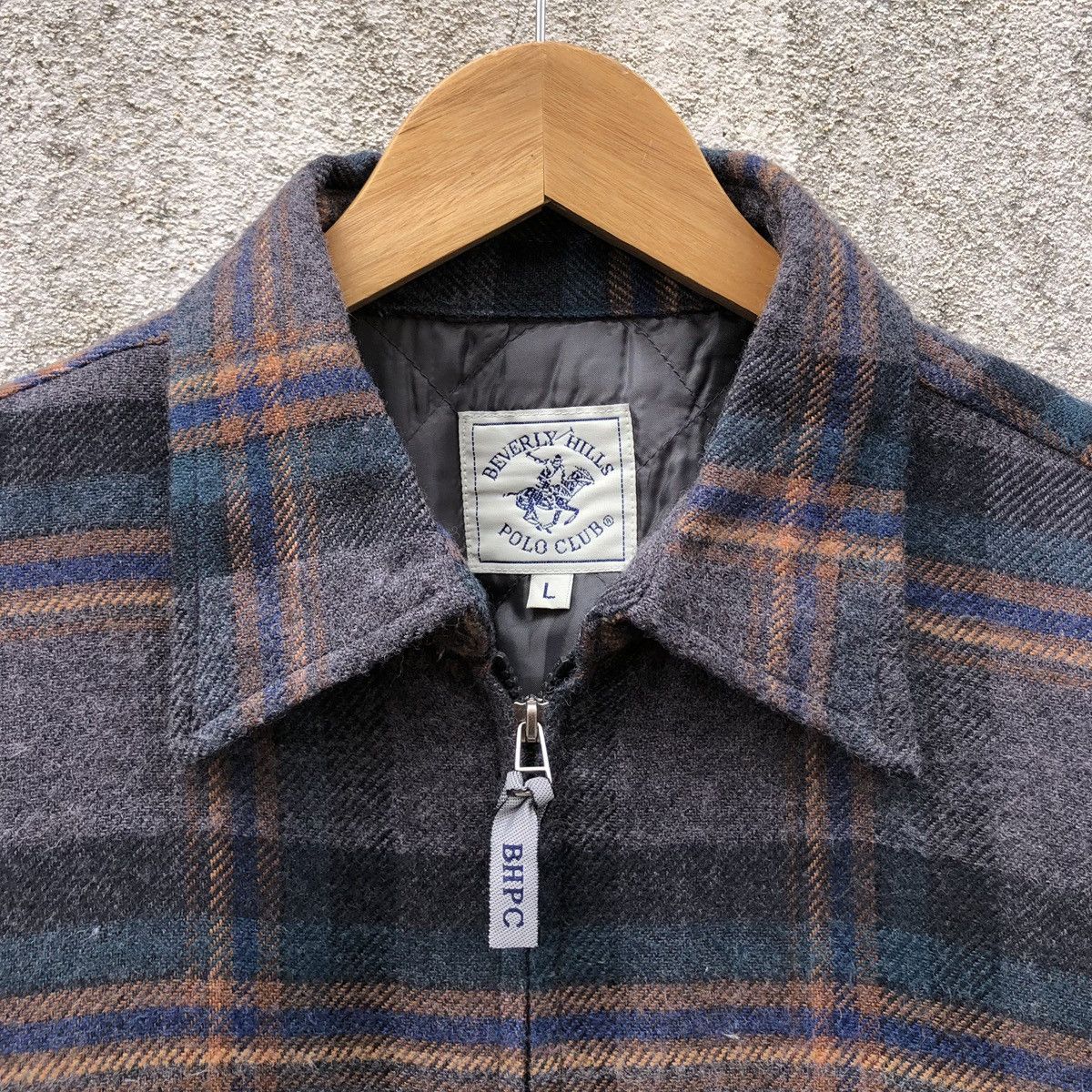 Beverly Hills Polo Club Beverly Hills Polo Club Flanel Lined Quilted Checked Jacket Size US L / EU 52-54 / 3 - 12 Thumbnail