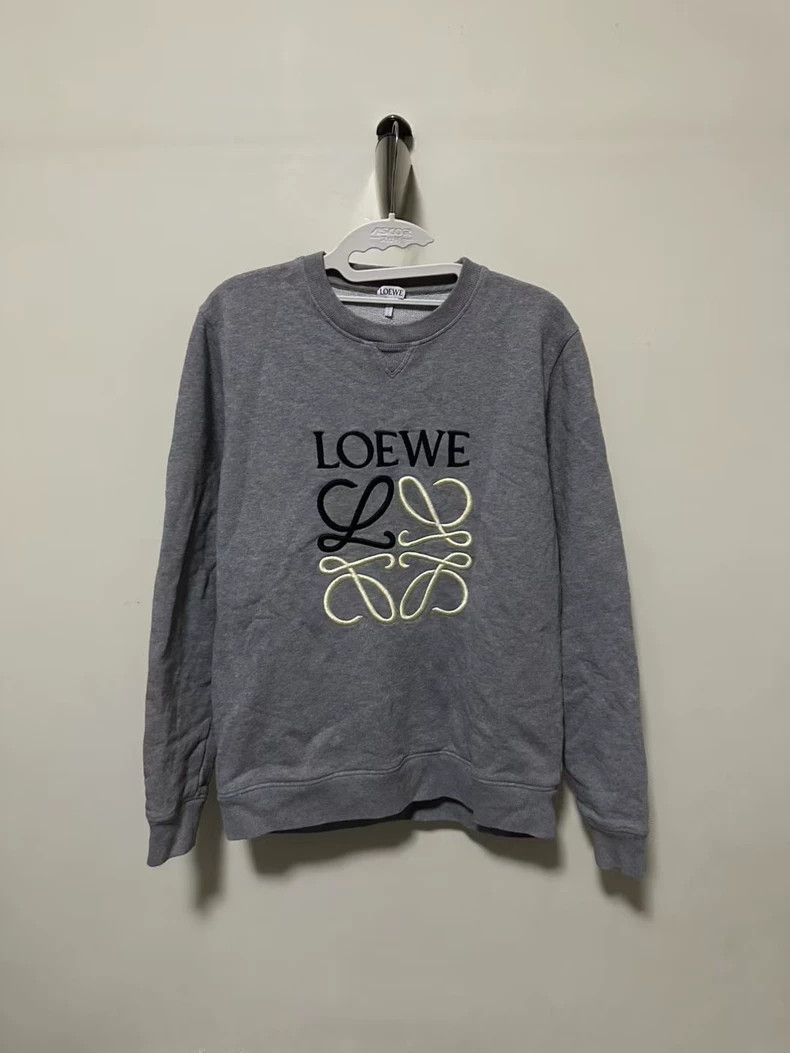 Other LOEWE Grey embroidered hoodie Size M / US 6-8 / IT 42-44 - 1 Thumbnail