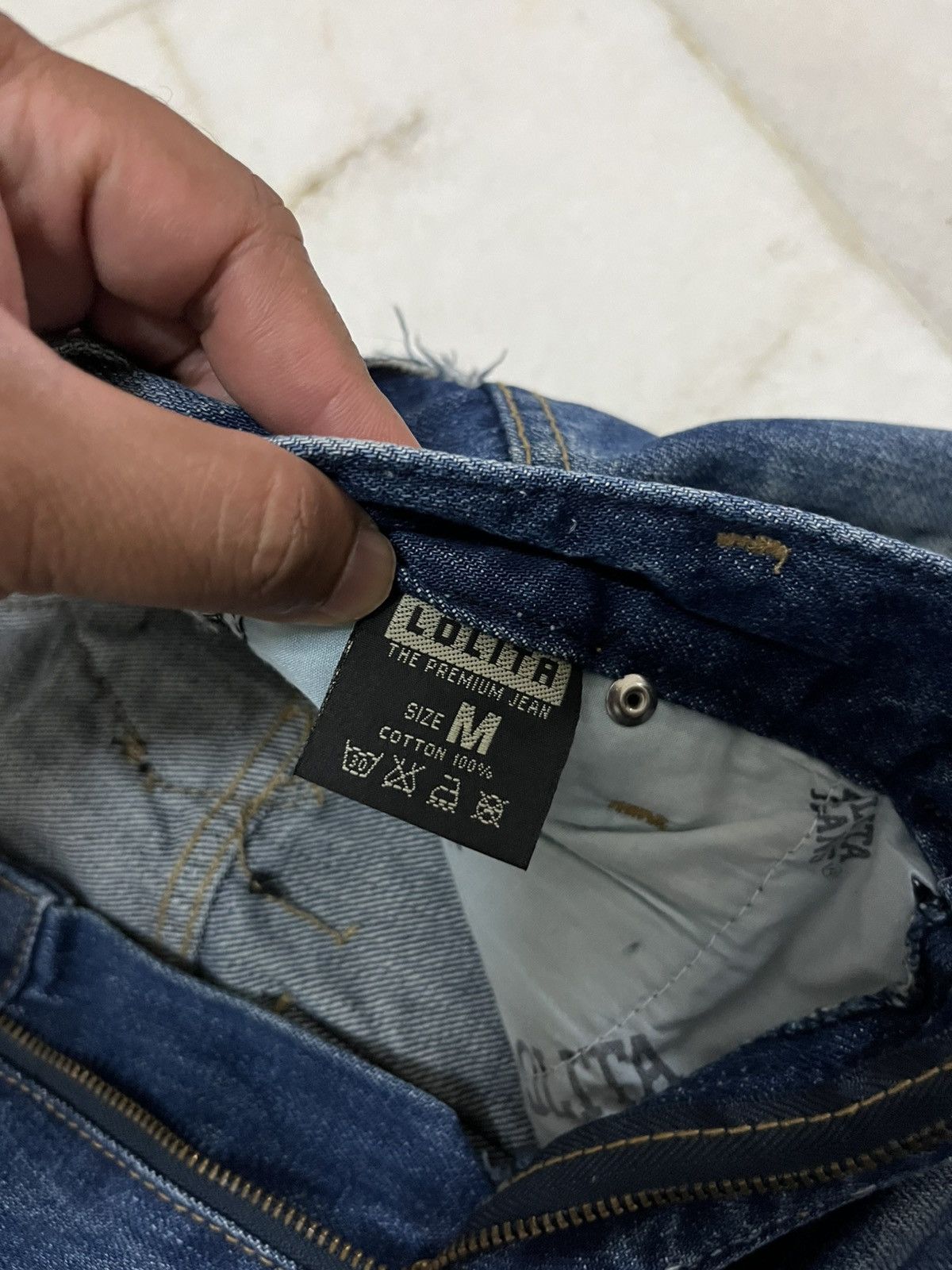 Japanese Brand Yoshitomo Nara Lolita Distressed denim jeans Size US 30 / EU 46 - 15 Thumbnail