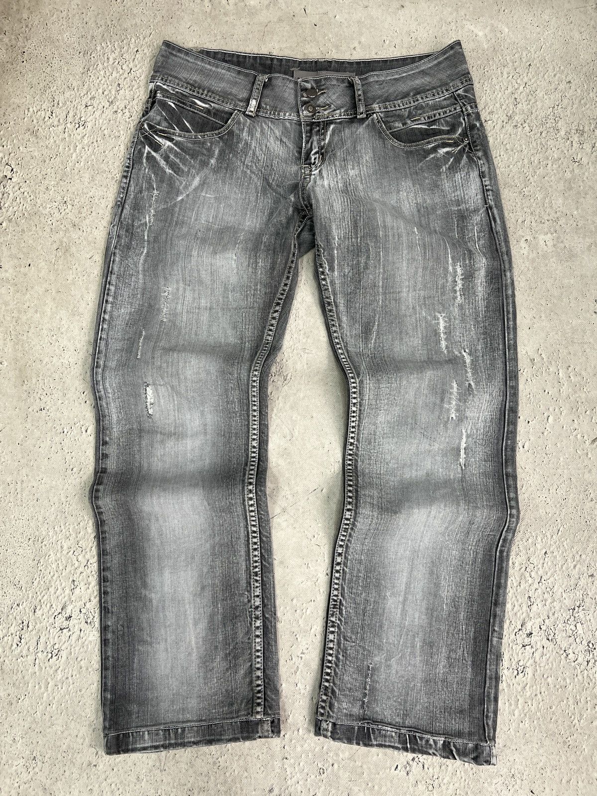 Junya Watanabe Vintage washed flared flared jeans junya watanbe style y2k Size US 34 / EU 50 - 1 Thumbnail