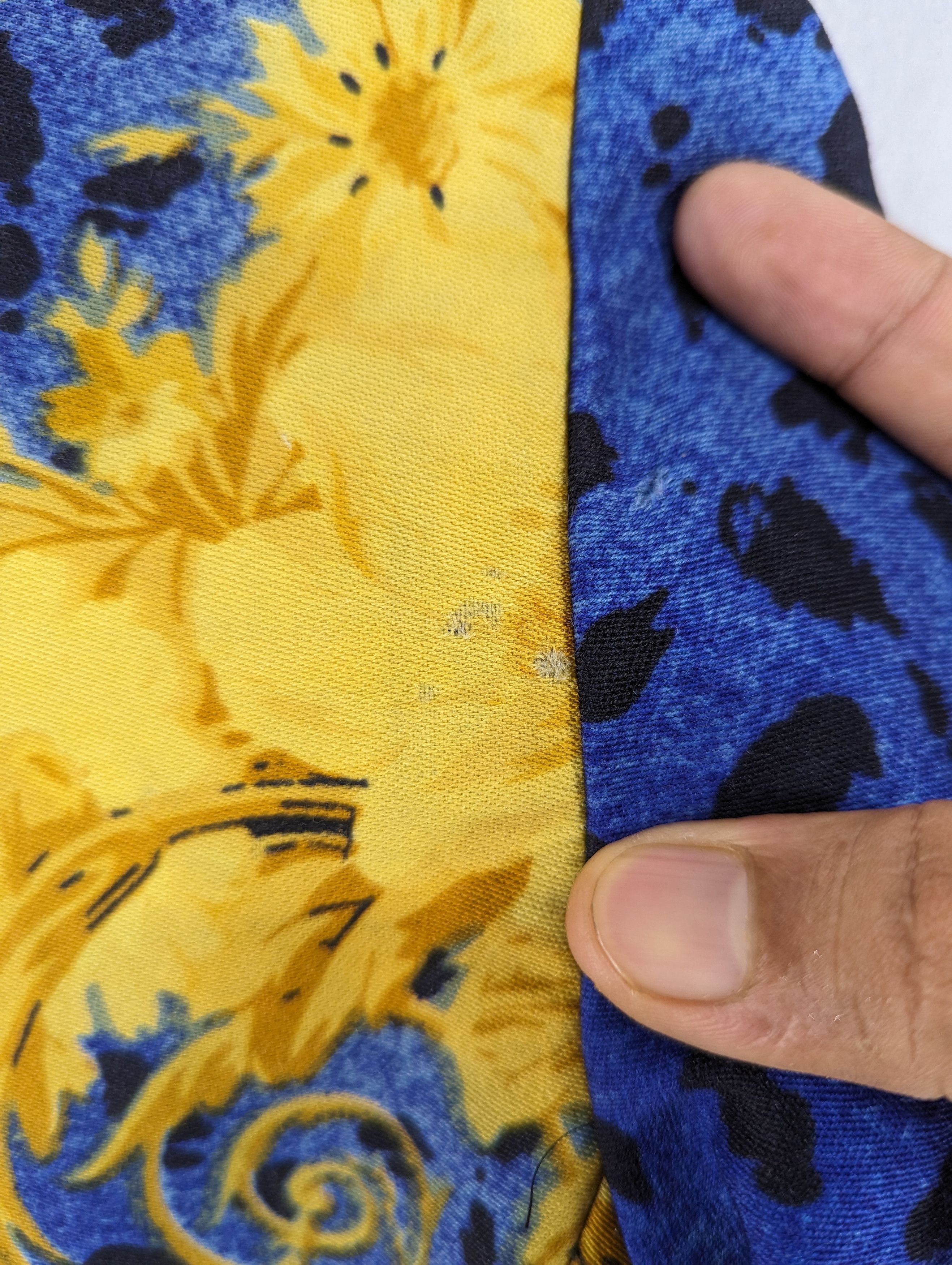 Versace Vintage 90s Gianni Versace Blue Baroque Leopard Print Jacket Size XS / US 0-2 / IT 36-38 - 25 Thumbnail