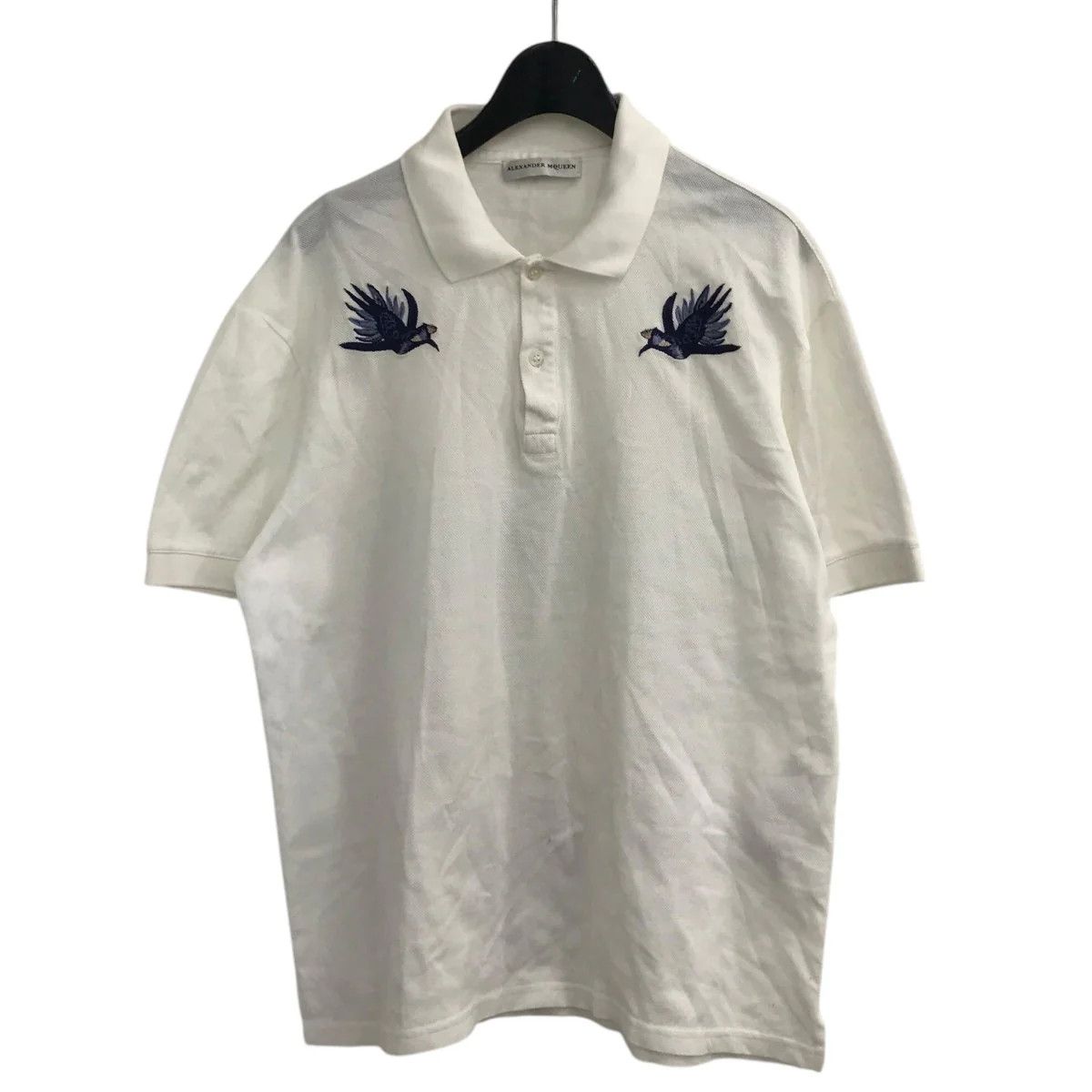 Alexander McQueen Bird Embroidered Polo Shirt Size US L / EU 52-54 / 3 - 1 Thumbnail
