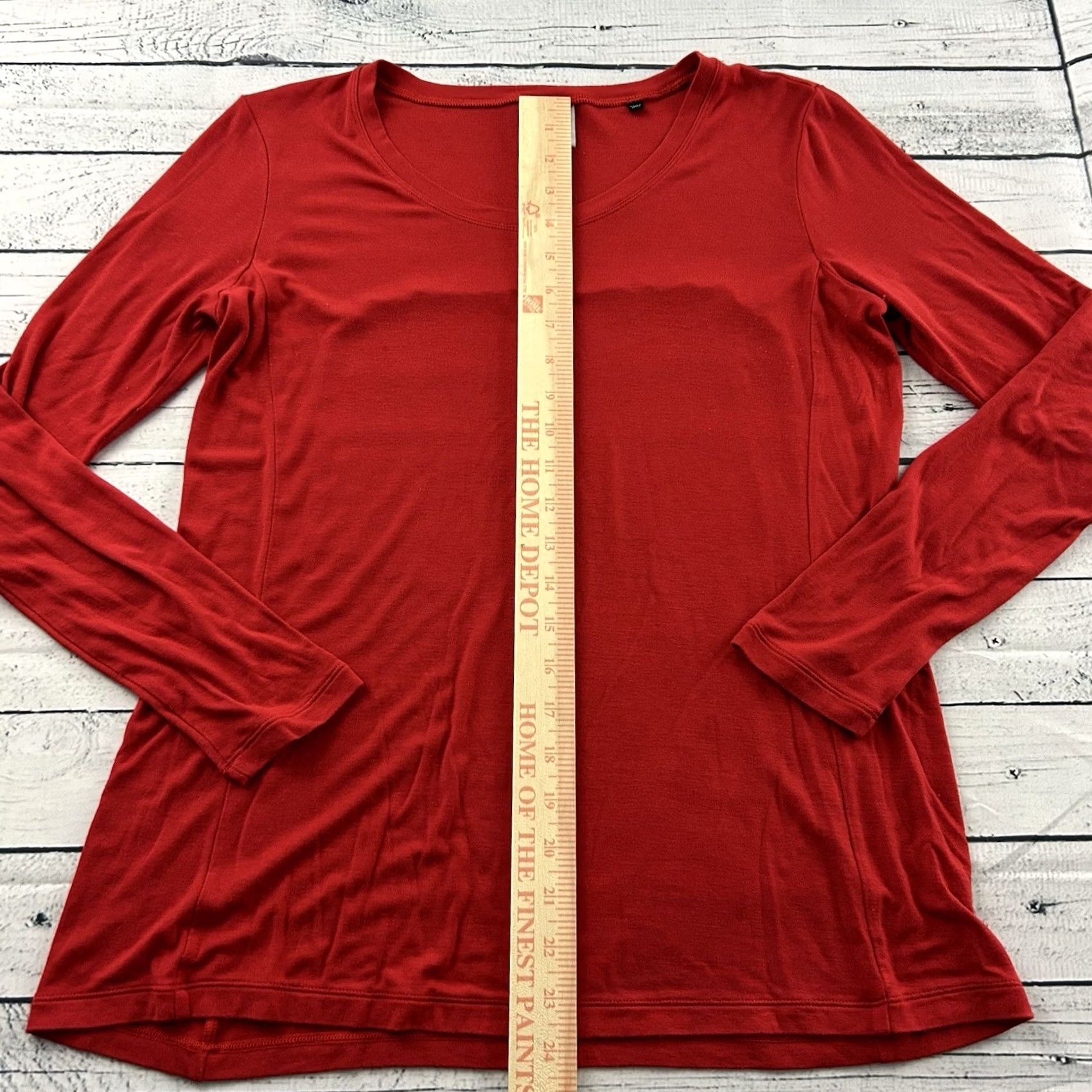 Vintage Cabi Blouse Long Sleeve Solid Casual Top Women's S Red Size S / US 4 / IT 40 - 4 Thumbnail