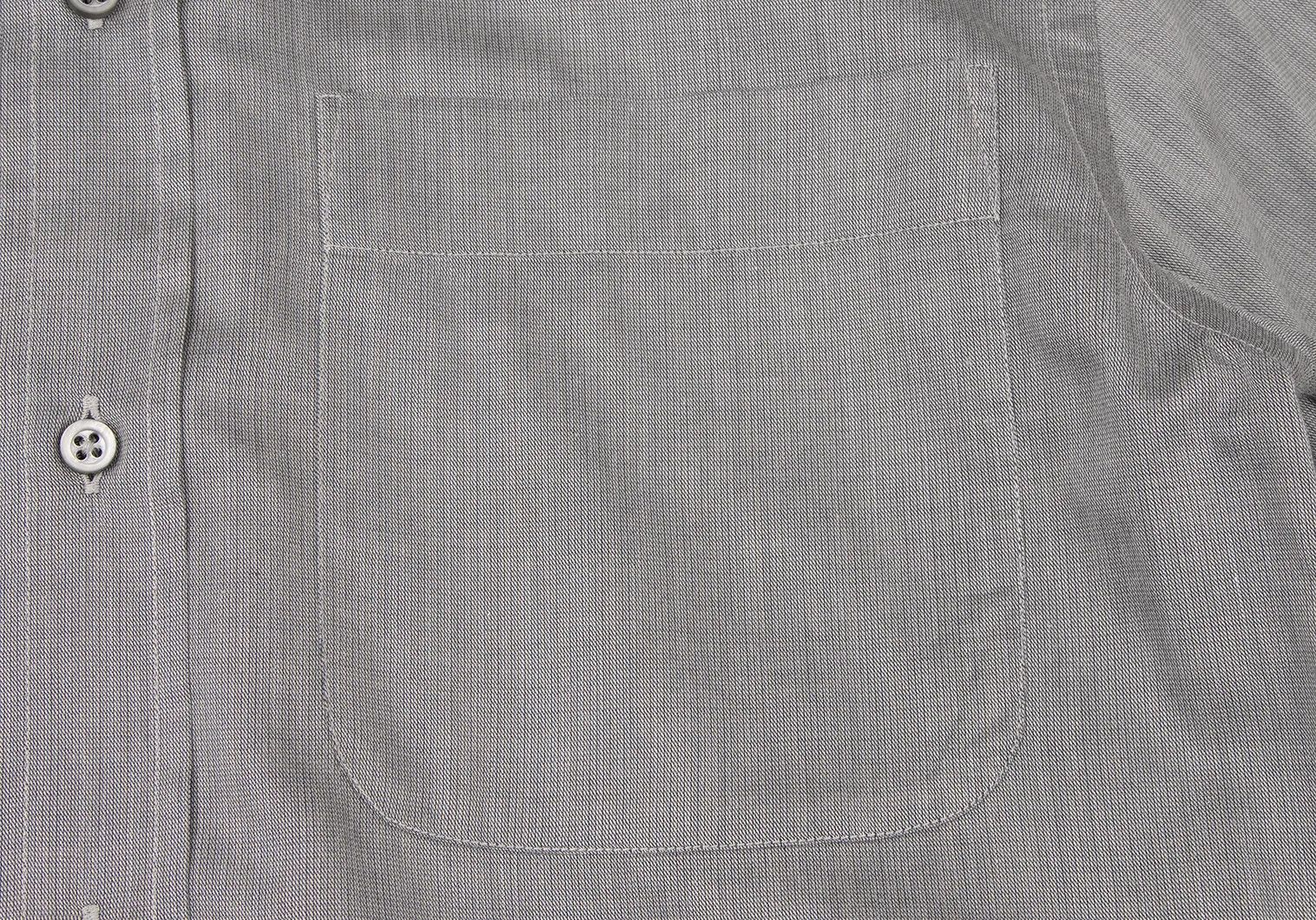 Armani Collezioni Snap Button-Down Shirt in Gray Size 38 Size US XXS / EU 40 - 9 Thumbnail