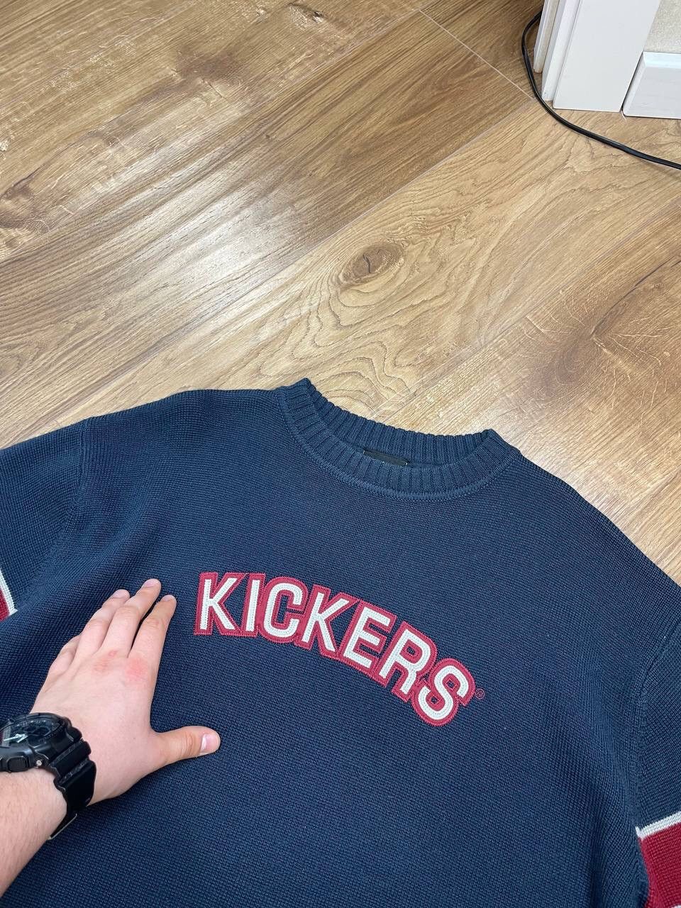 Kickers × Vintage Vintage Kickers Y2K 90’s Style Blue Big Logo Surf Sweater Size US XL / EU 56 / 4 - 6 Thumbnail
