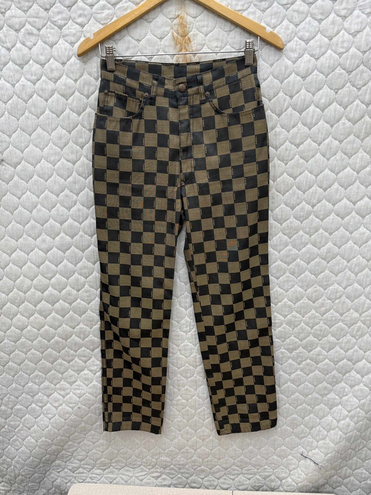 Fendi 🔥🔥🔥ARCHIVE FENDI CHECKERED MONOGRAM PANTS Size 26" / US 2 / IT 38 - 1 Thumbnail