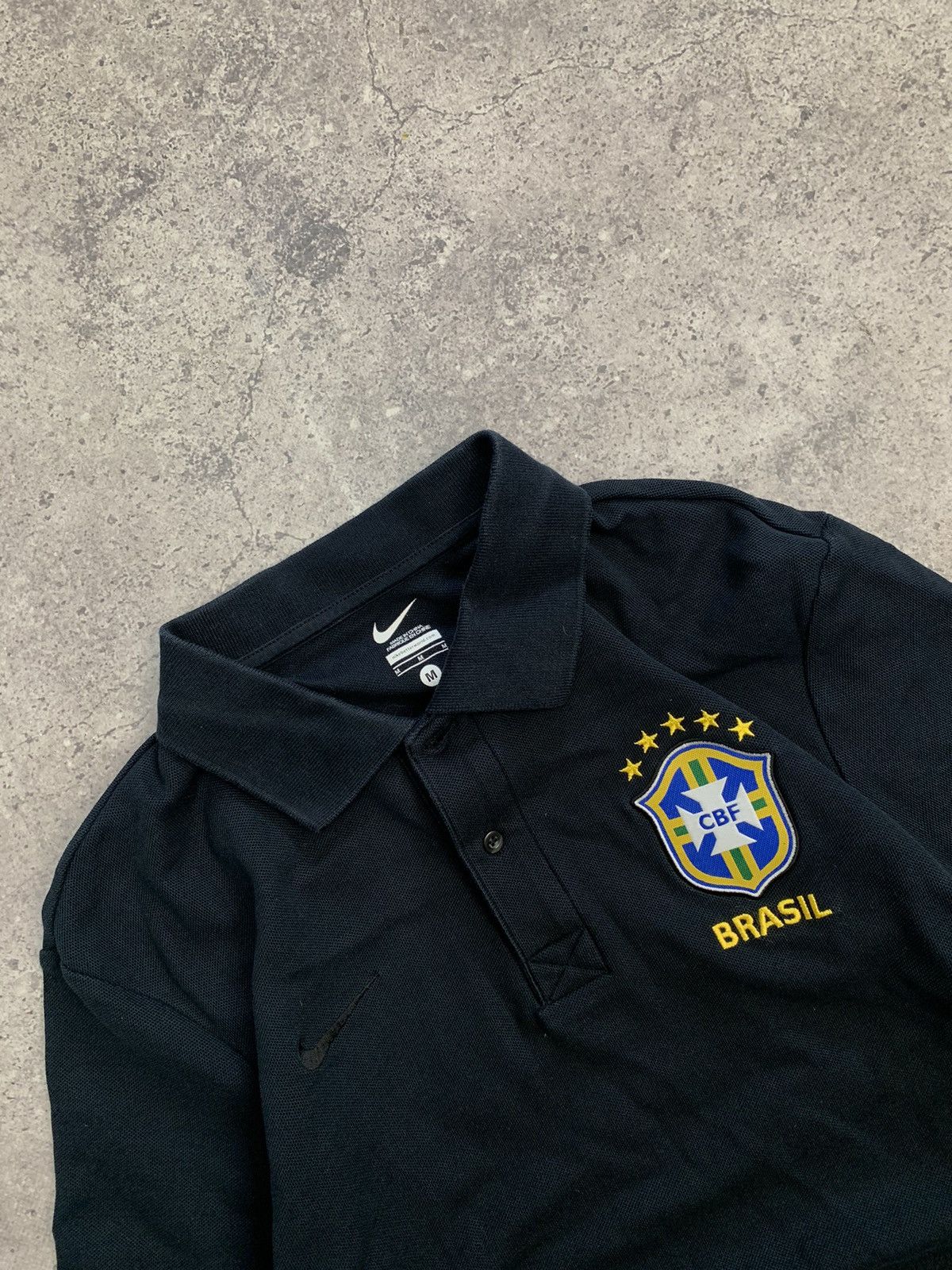 Nike × Vintage Vintage Y2K T-shirt Nike Brazil Jersey Blockcore style Size US M / EU 48-50 / 2 - 7 Thumbnail