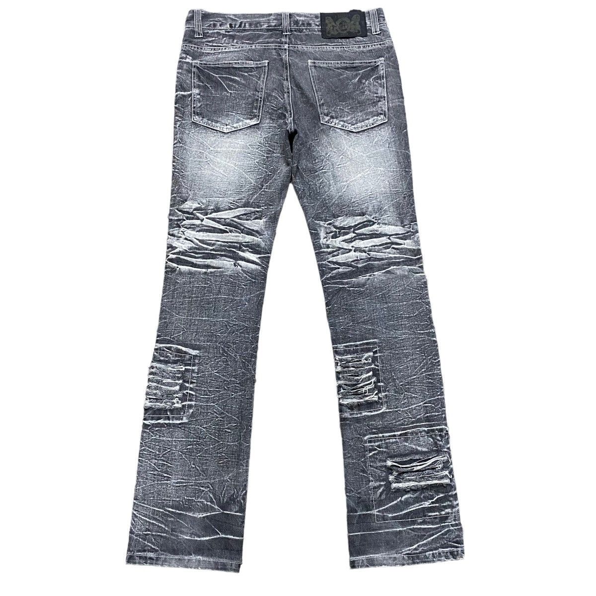 Japanese Brand Japanese Brand Lowbox Crust Distressed Denim Jeans Acidwash Size US 32 / EU 48 - 2 Thumbnail