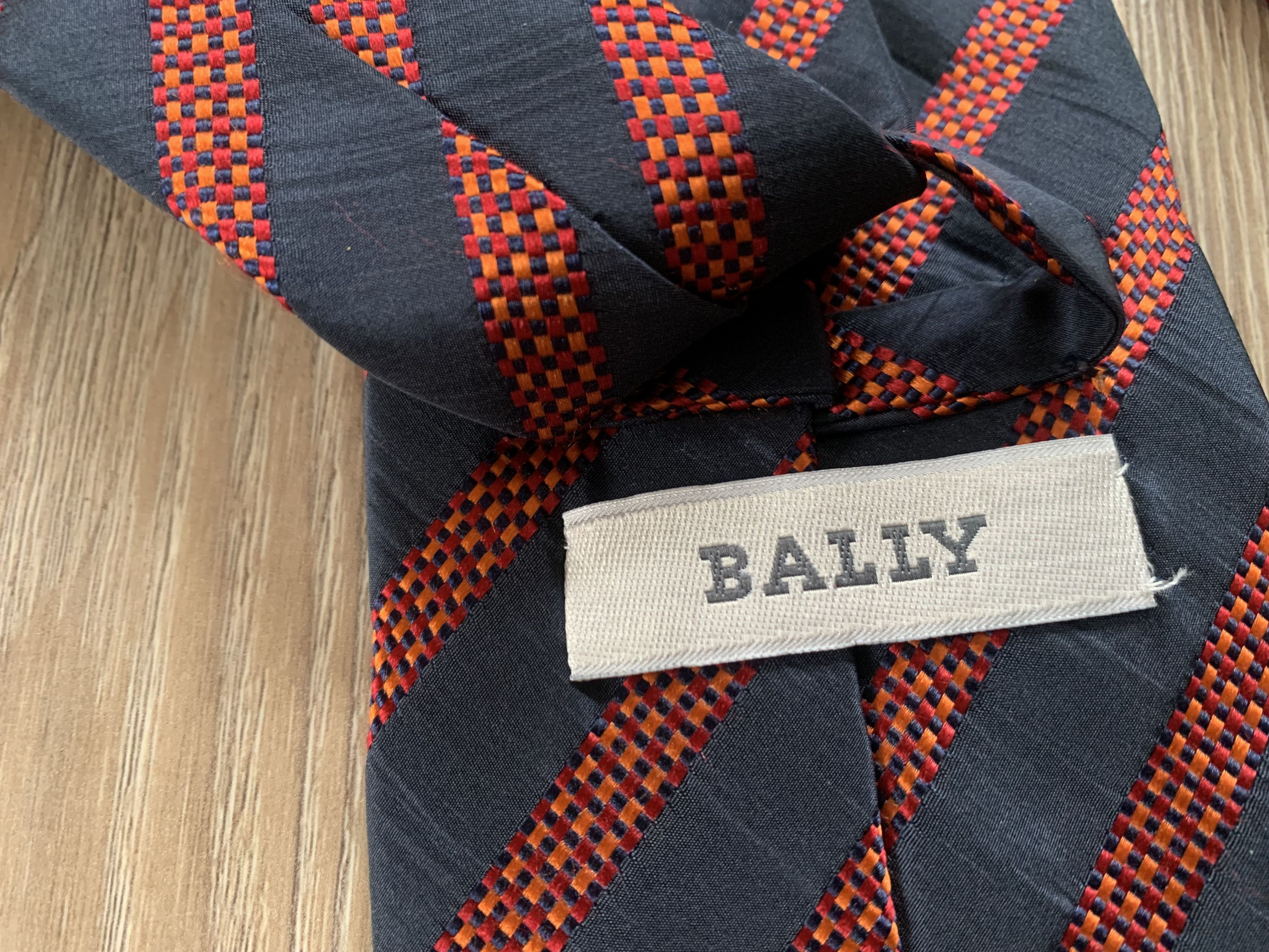 Bally Vintage Bally Italian Stripe Patterned Neck Tie Size ONE SIZE - 6 Thumbnail