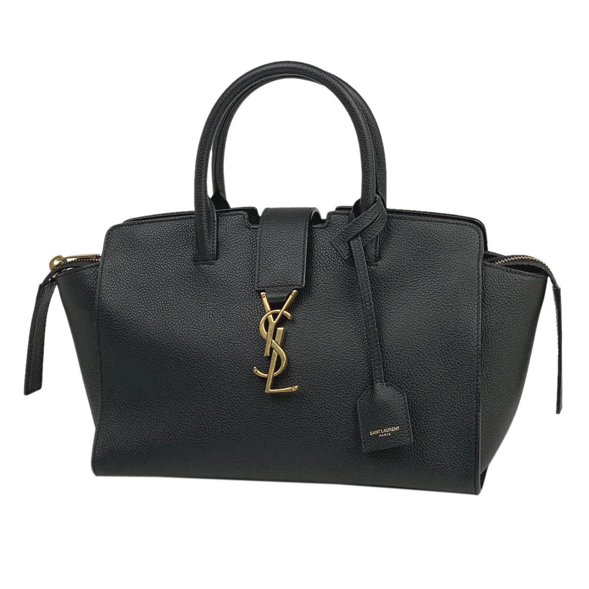 Saint Laurent Shoulder Bag Handbag Leather Black