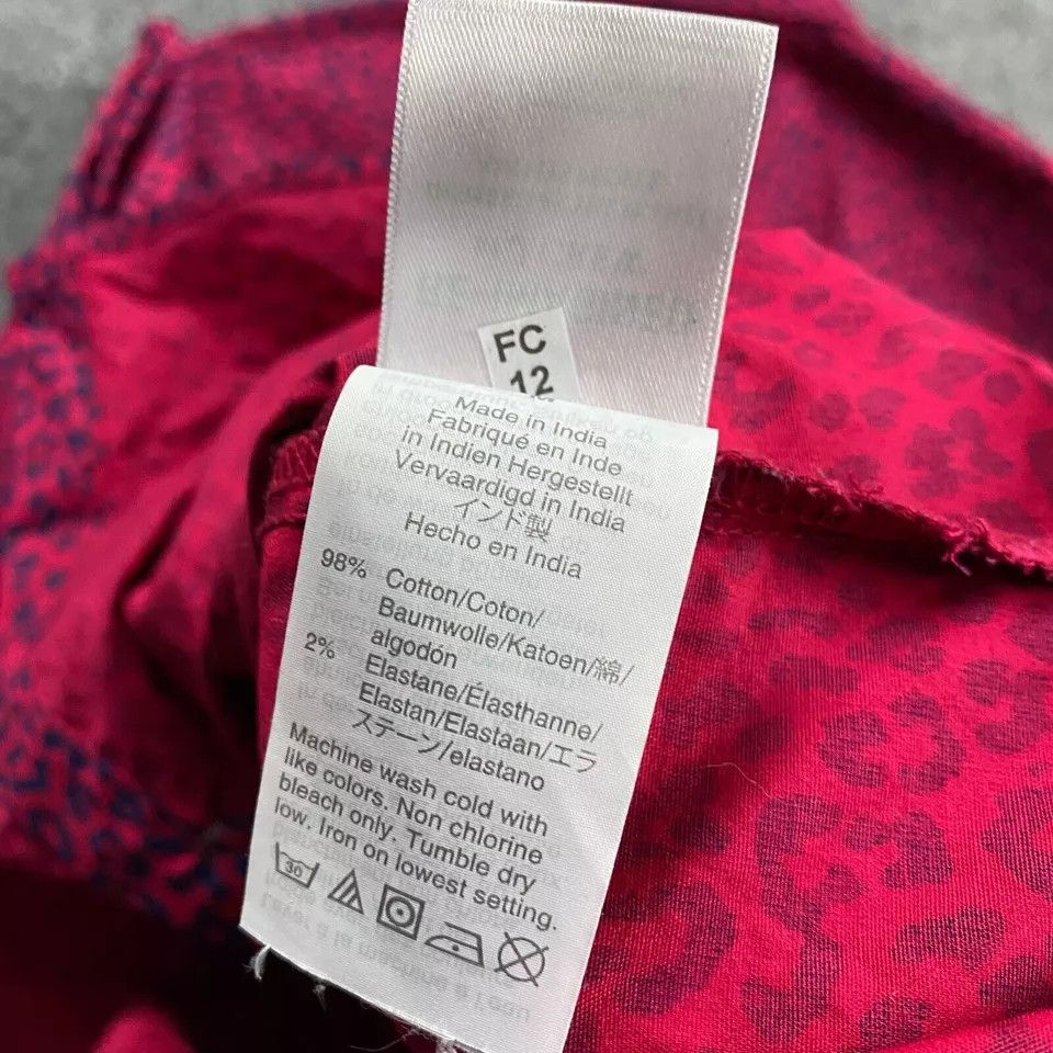J.Crew J Crew Top Women's Medium Hot Pink Cheetah Print Button Up Size M / US 6-8 / IT 42-44 - 7 Thumbnail
