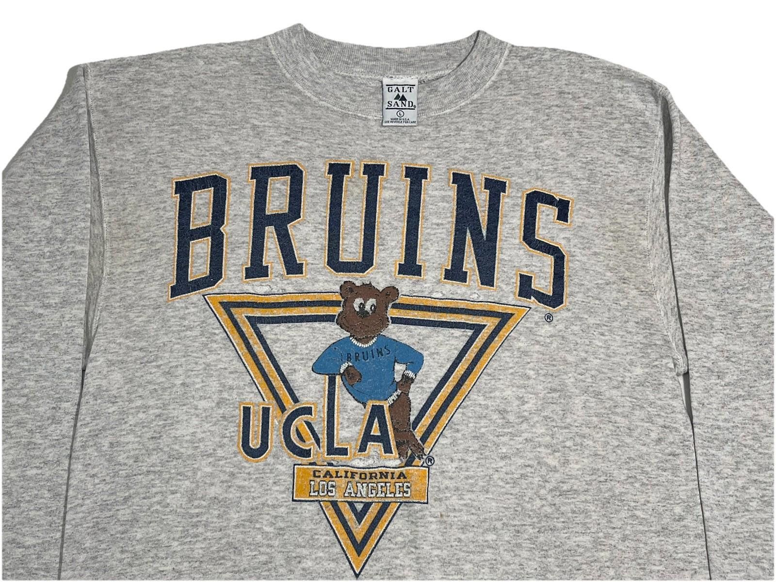 Vintage 1980s UCLA Bruins Bear Thrashed Boxy Gray Crewneck USA L Size US L / EU 52-54 / 3 - 2 Thumbnail
