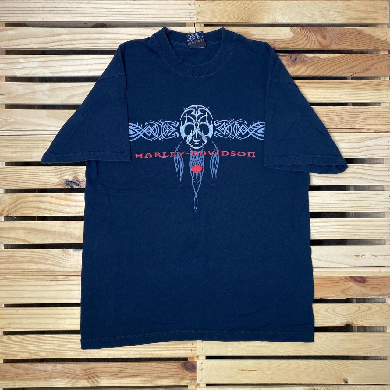 Harley Davidson Vintage Harley Davidson Germany Black Biker Tee Size Large Size US L / EU 52-54 / 3 - 1 Thumbnail