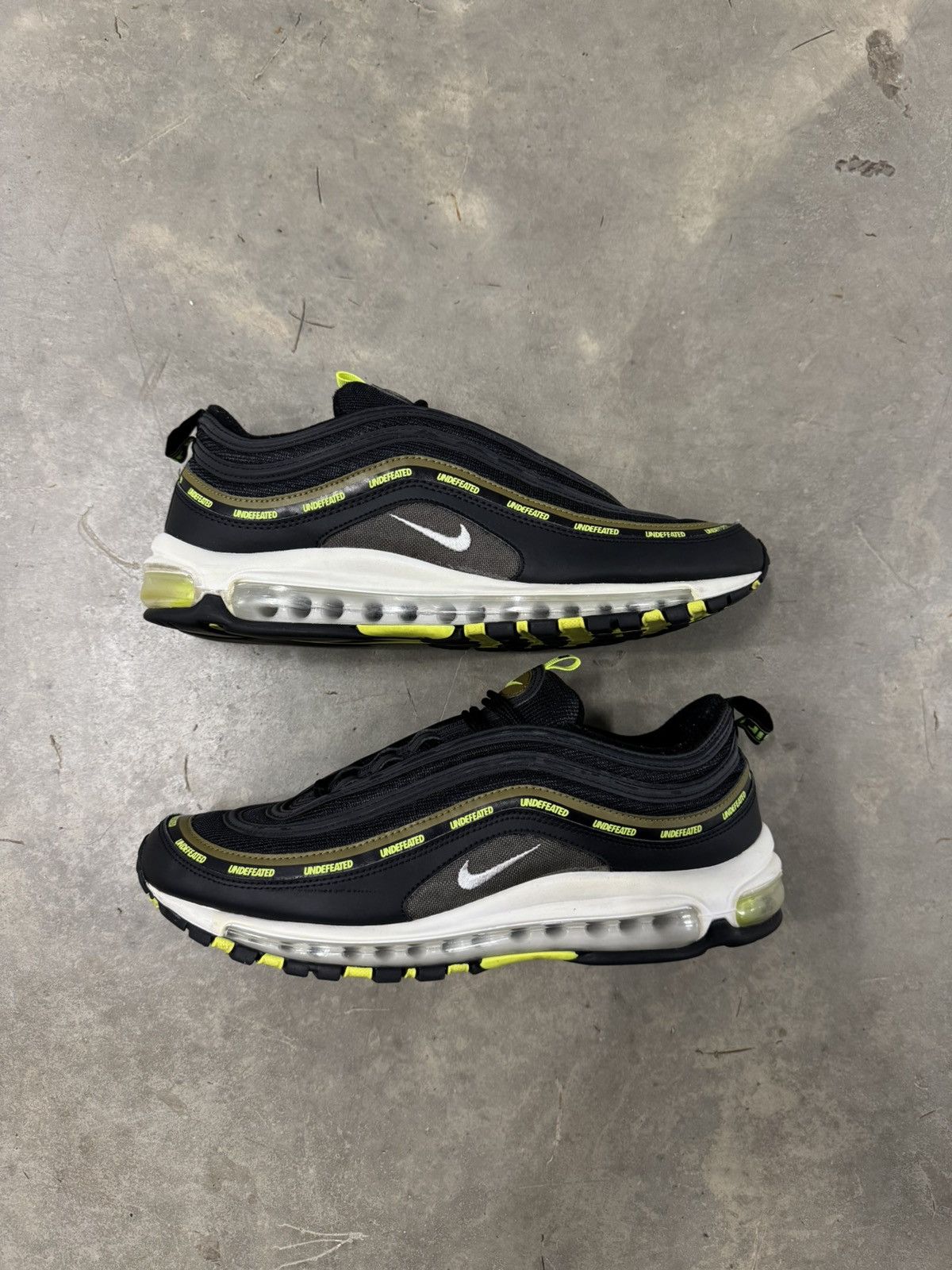 Nike Nike Air Max 97 Undefeated Black Volt Size 12 Size US 12 / EU 45 - 2 Thumbnail
