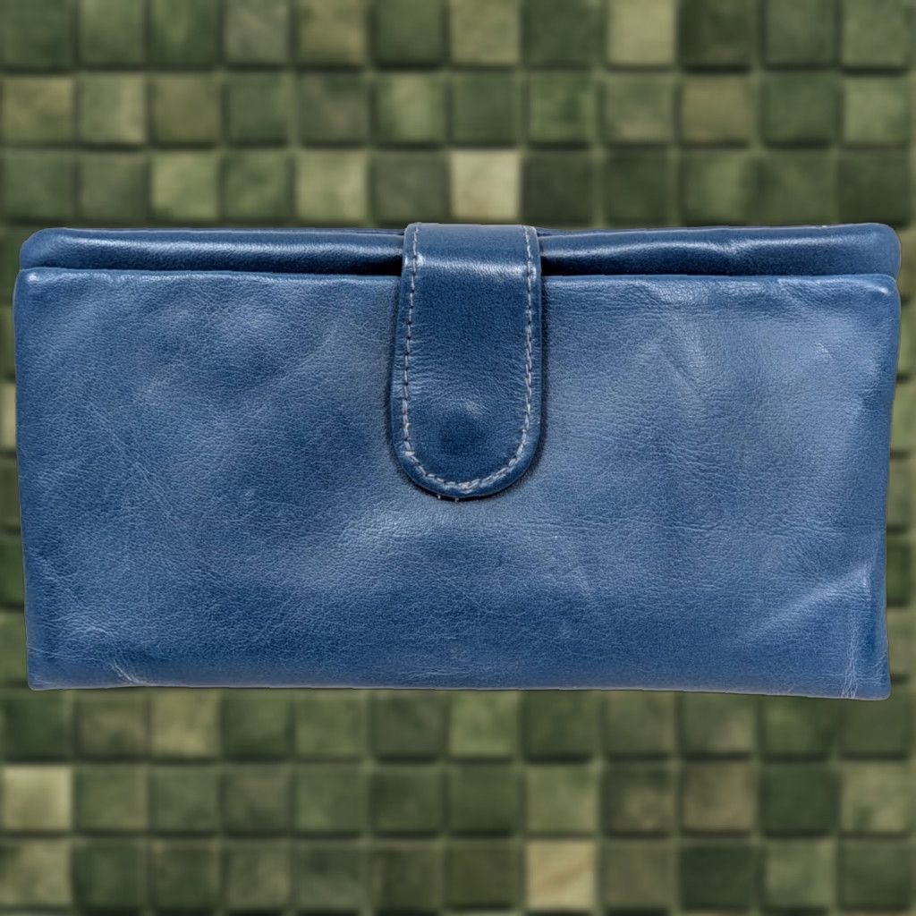 Vintage VINTAGE Victory Blue Genuine Leather Wallet Coin Purse Organizer Pouch Hong Kong Size ONE SIZE - 1 Thumbnail